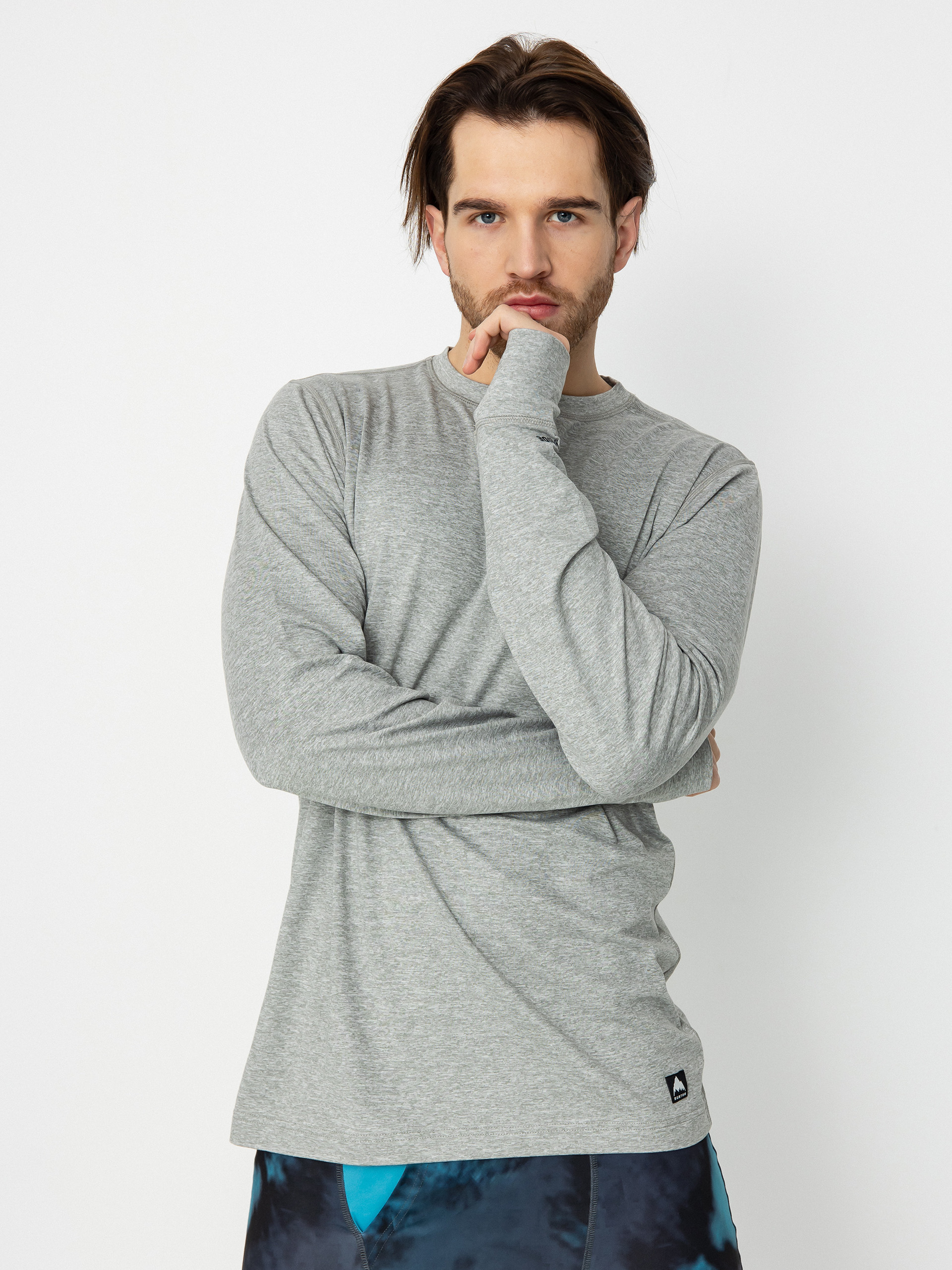 Męski Longsleeve Burton Midweight Base Layer (gray heather)