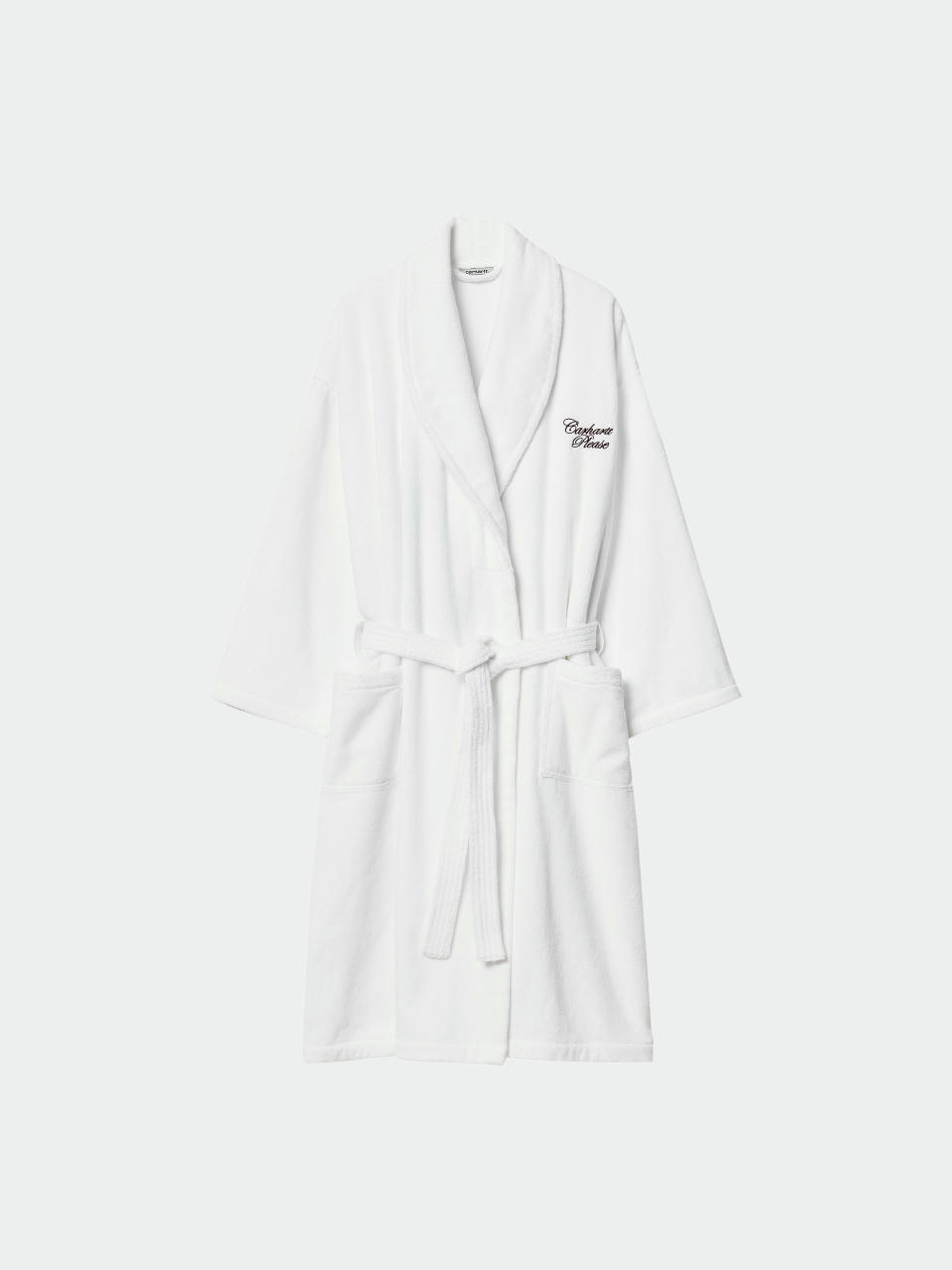 Szlafrok Carhartt WIP Please Bathrobe (white/bordeaux)