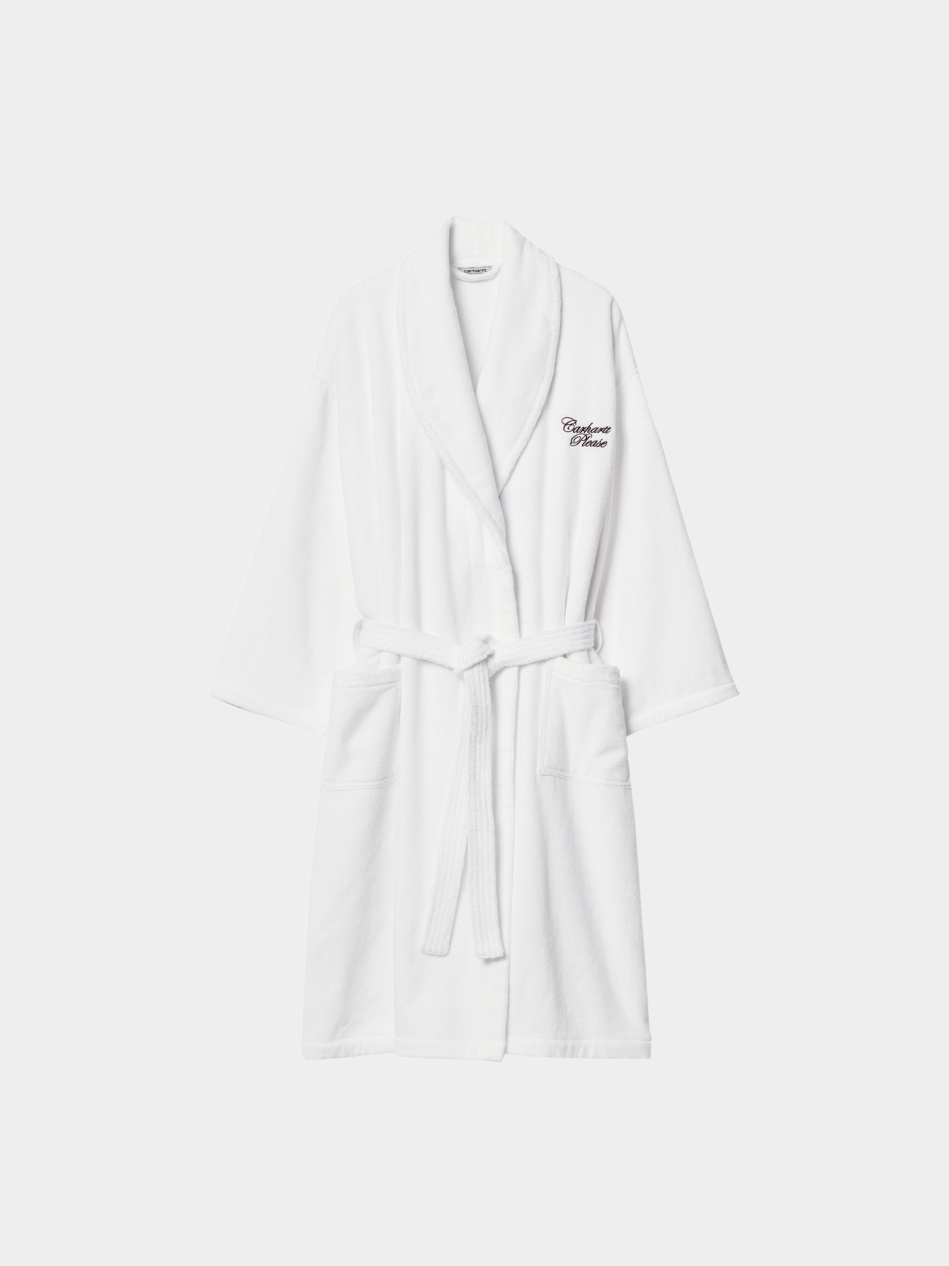 Szlafrok Carhartt WIP Please Bathrobe (white/bordeaux)