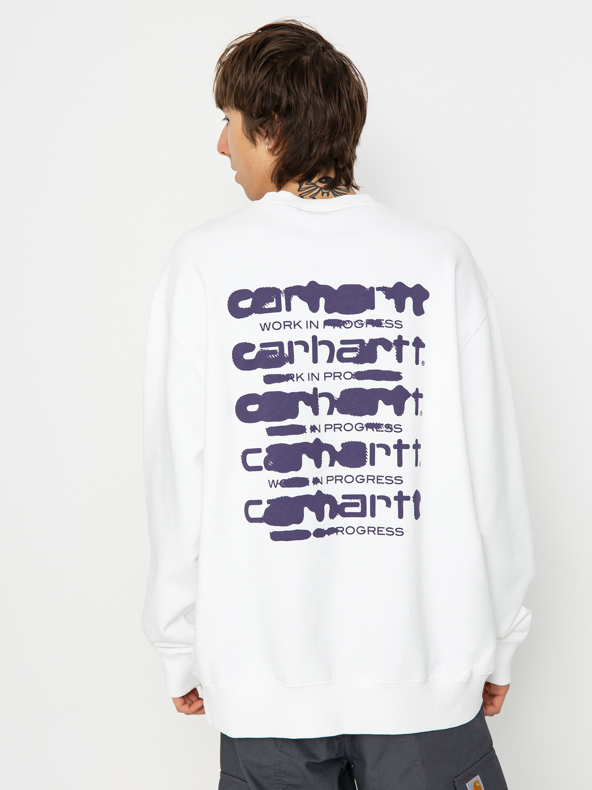 Bluza Carhartt WIP Ink Bleed (white/tyrian)