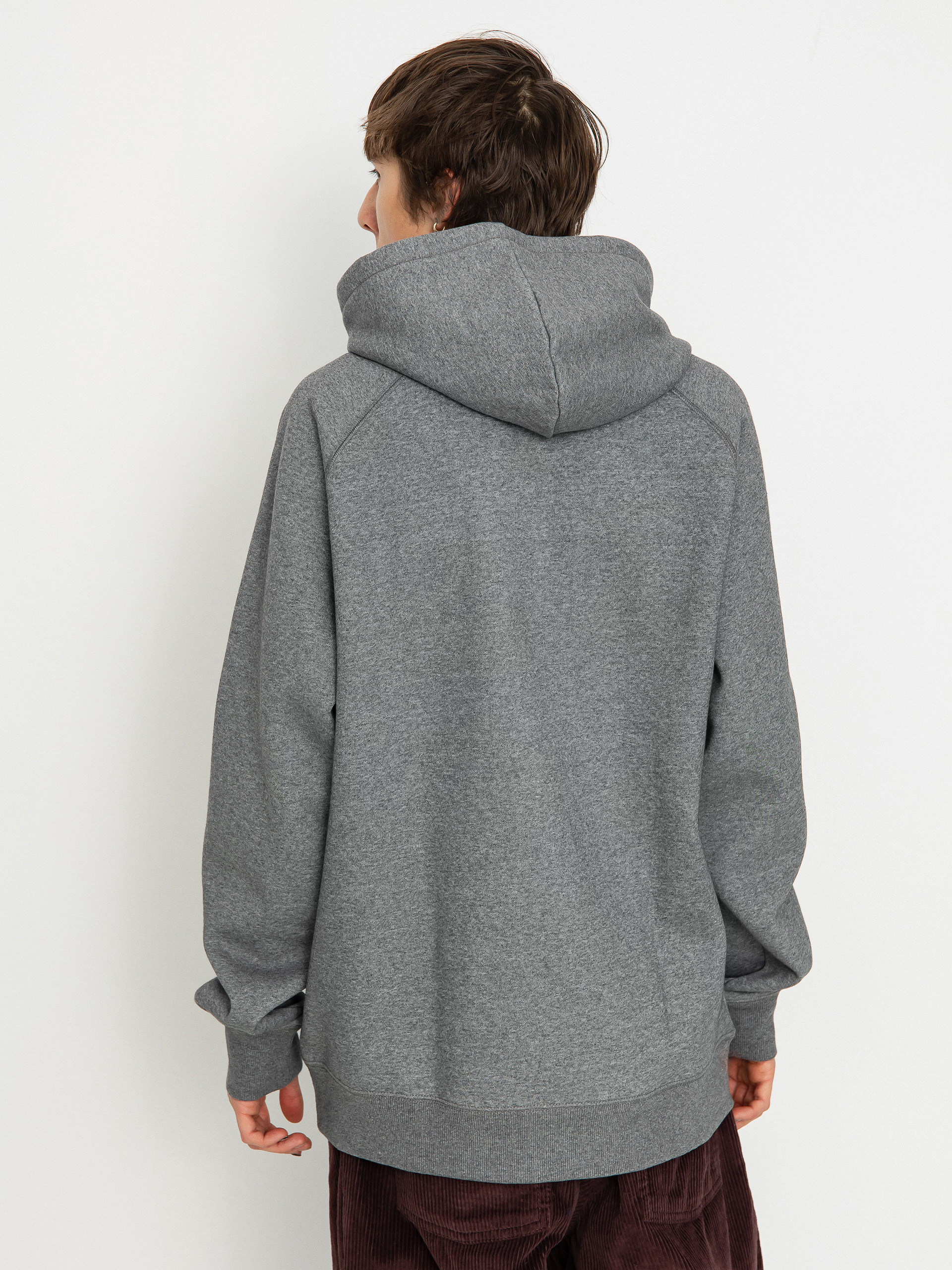 Bluza z kapturem Carhartt WIP Chase HD (dark grey heather/gold)