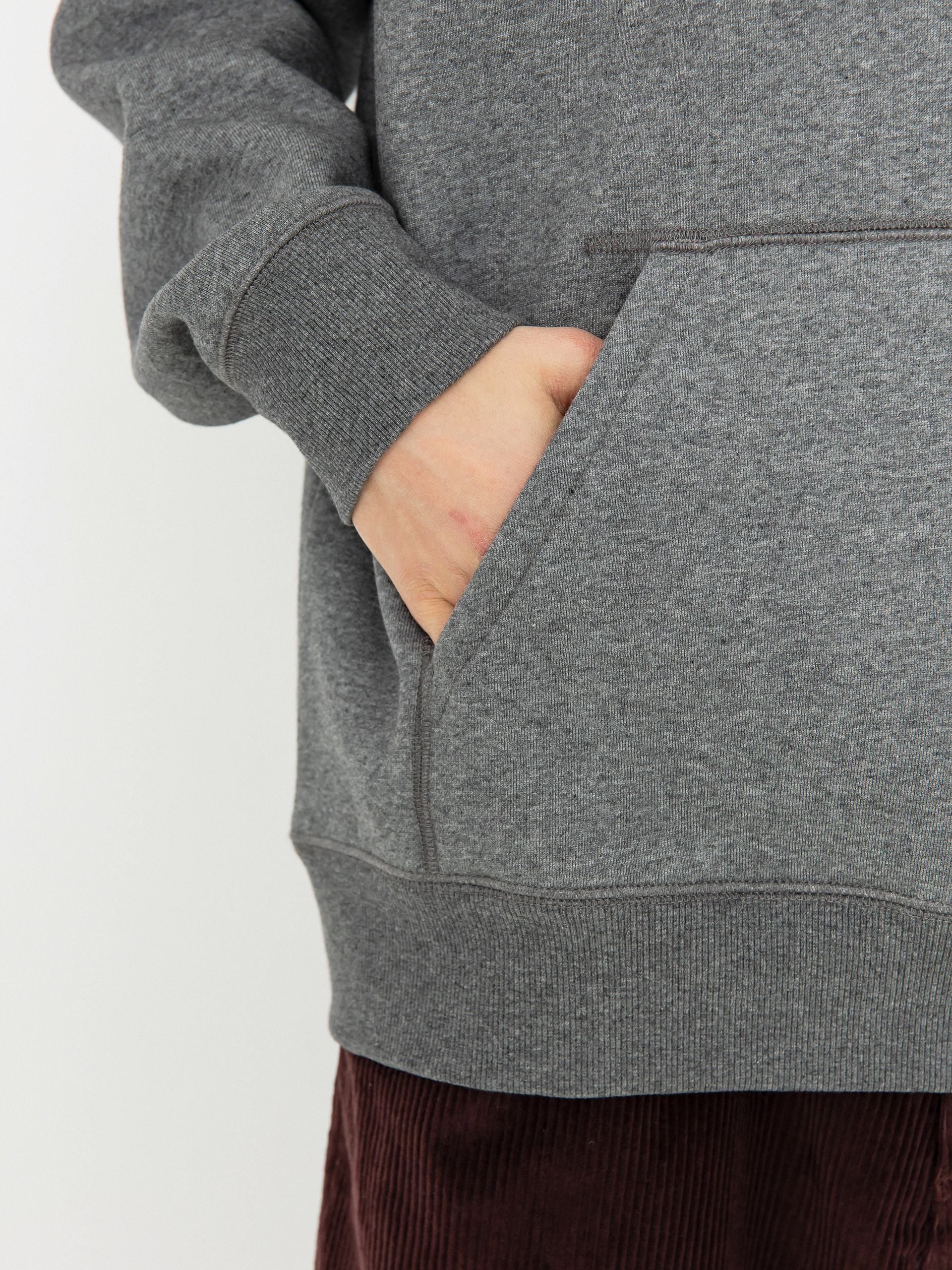 Bluza z kapturem Carhartt WIP Chase HD (dark grey heather/gold)