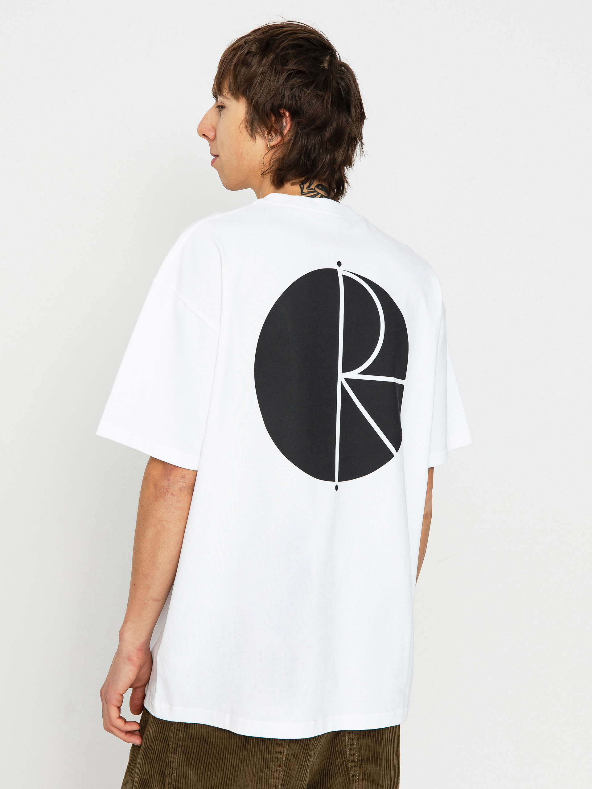 T-shirt Polar Skate Fill Logo (white)