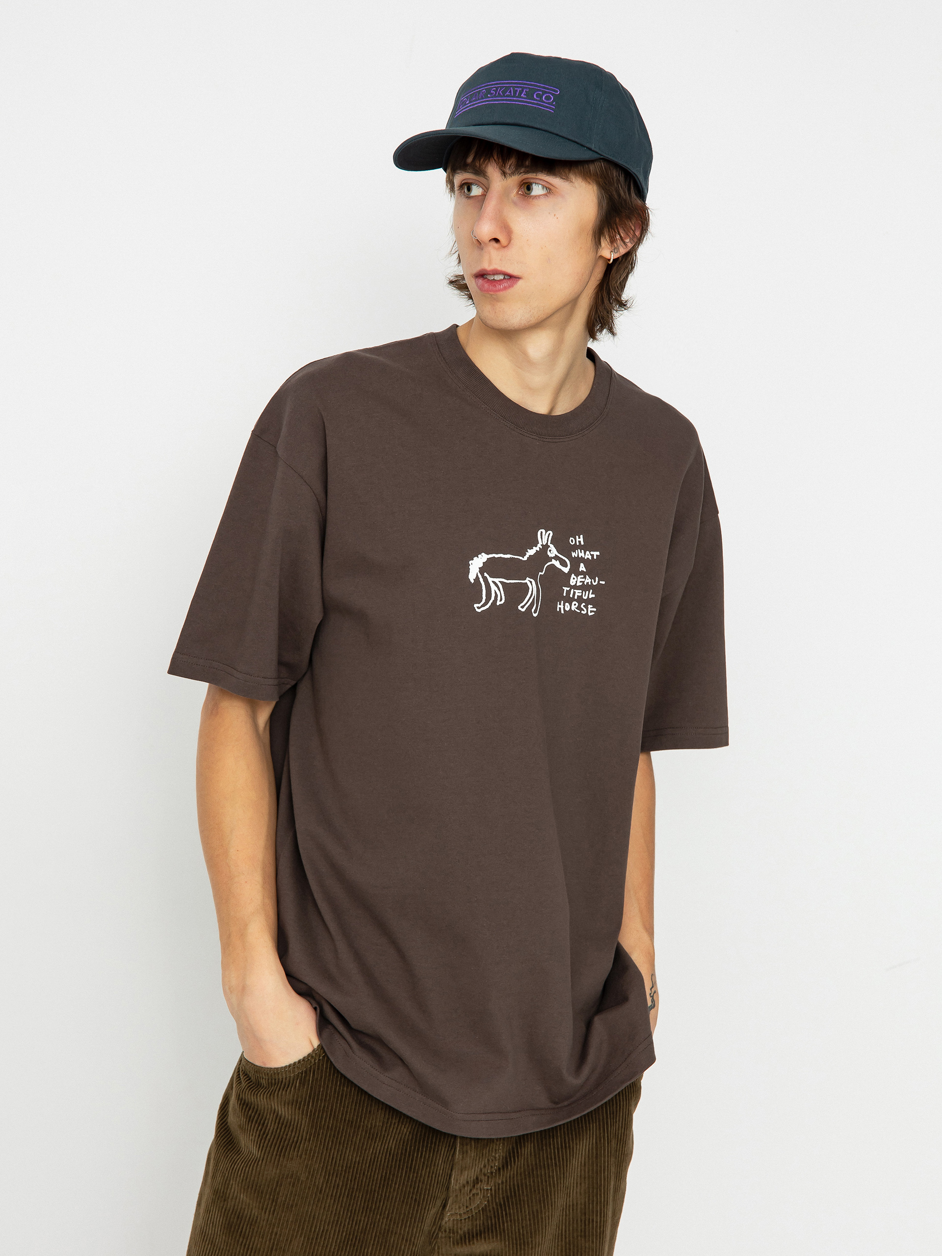 T-shirt Polar Skate Beautiful Horses (chocolate)