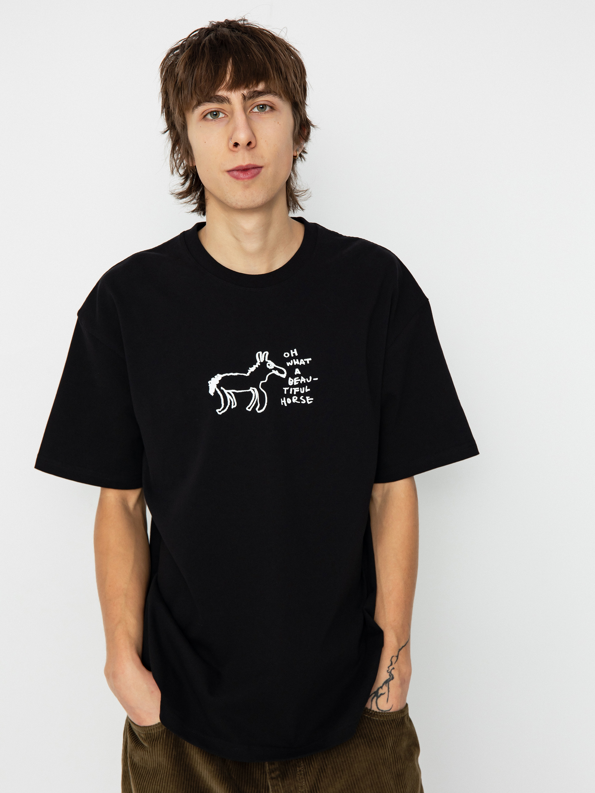 T-shirt Polar Skate Beautiful Horses (black)