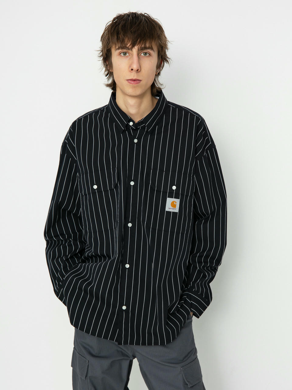 Koszula Carhartt WIP Orlean (orlean stripe/black/white)