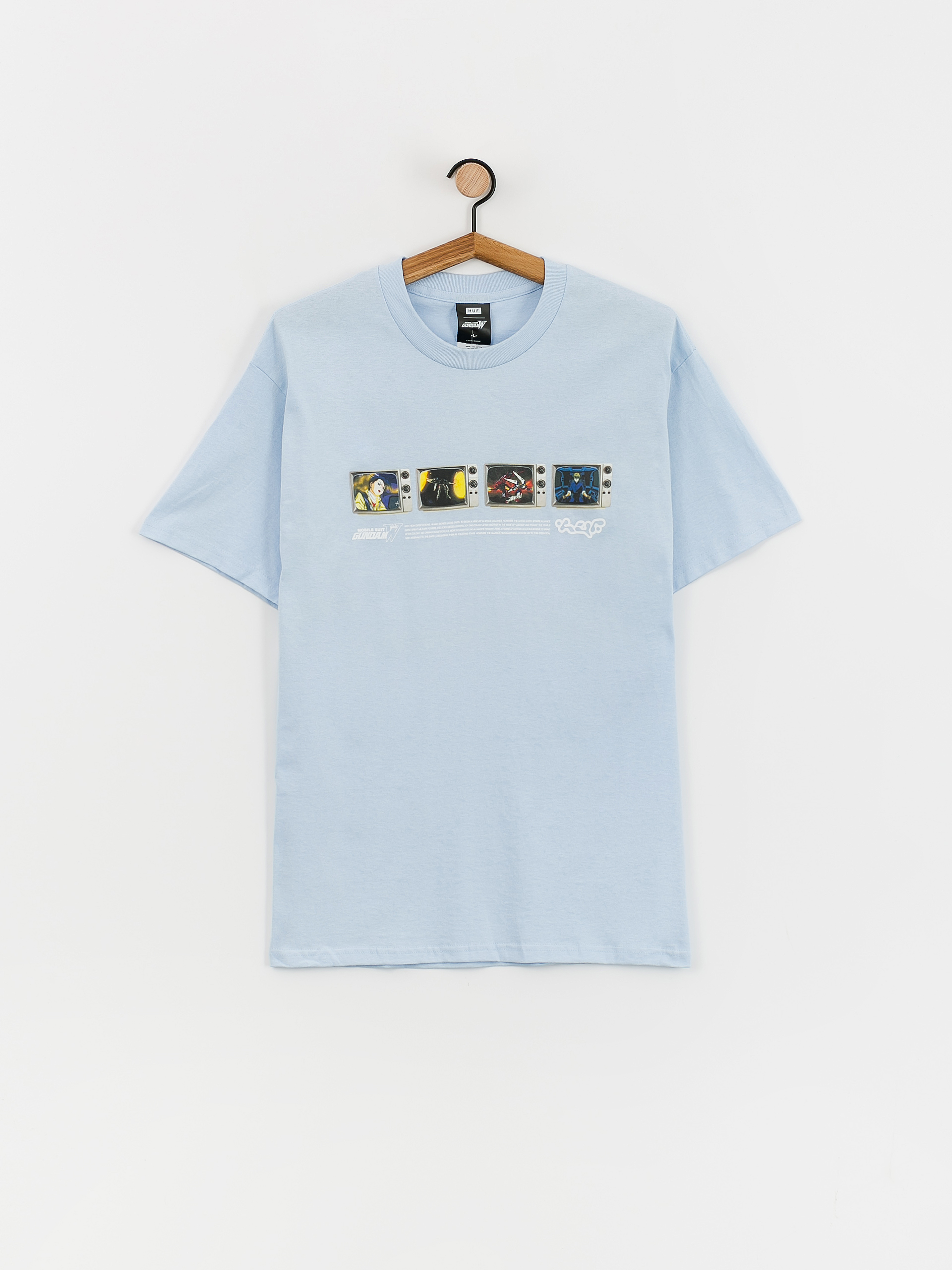 T-shirt HUF Broadcasting Live (light blue)