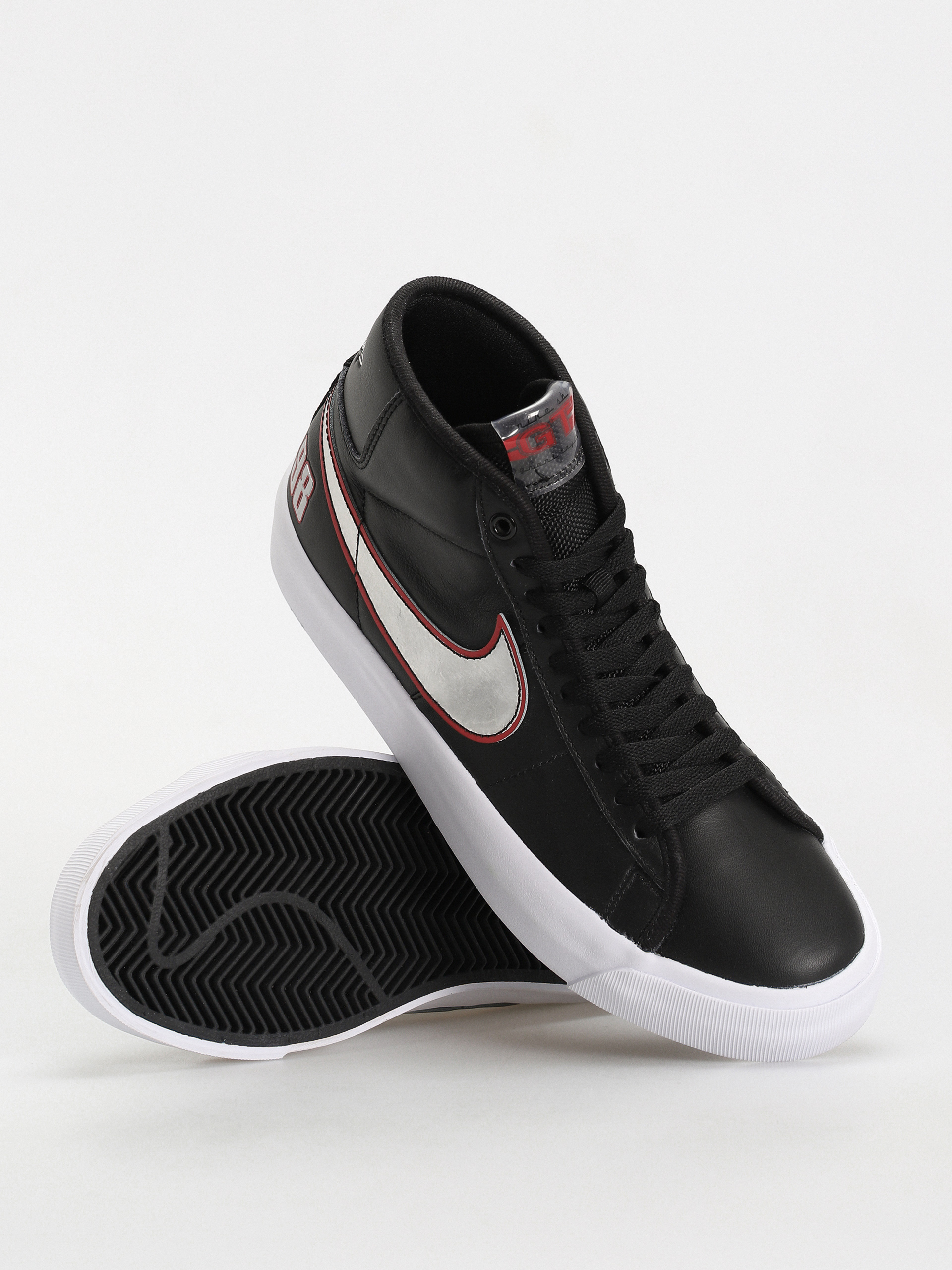 Buty Nike SB Zoom Blazer Mid Pro GT (black/metallic silver university red)