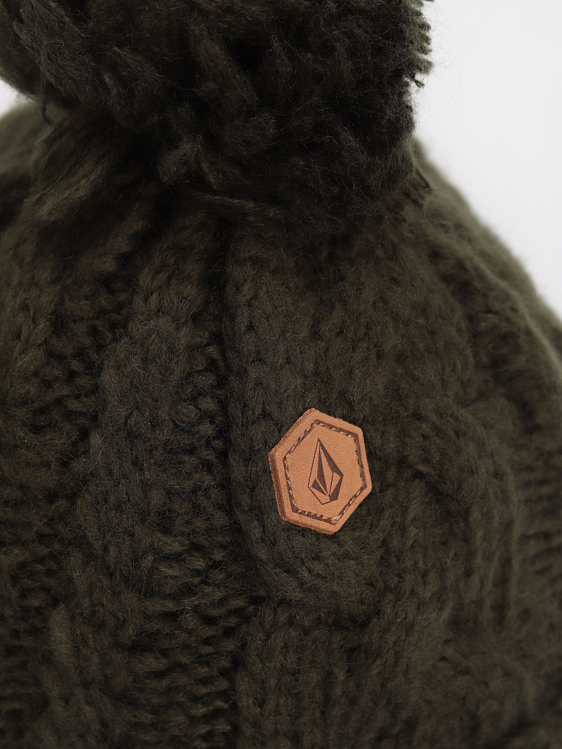 Czapka zimowa Volcom Leaf Beanie Wmn (black green)