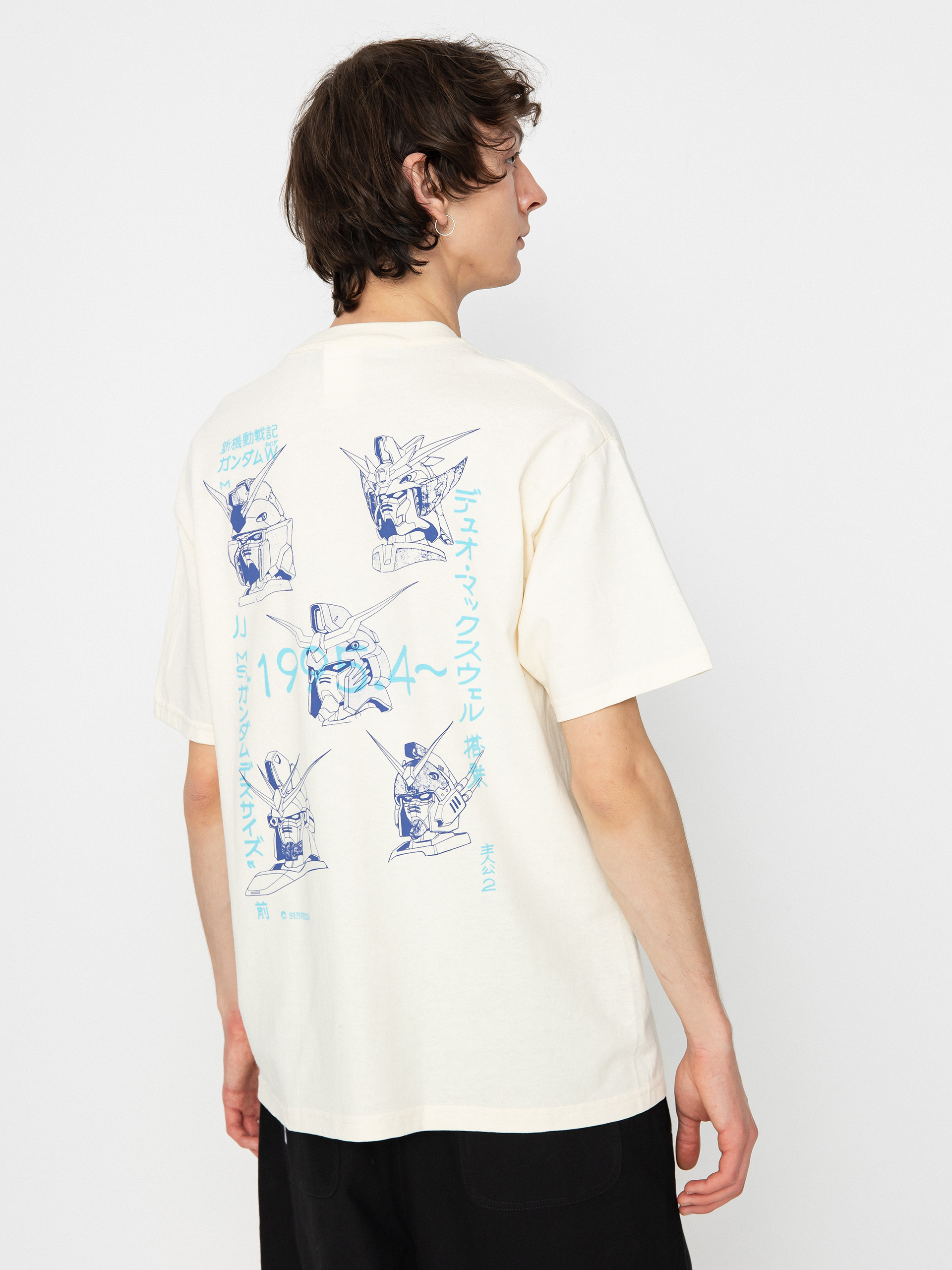 T-shirt HUF Gundam Wing Heads (bone)