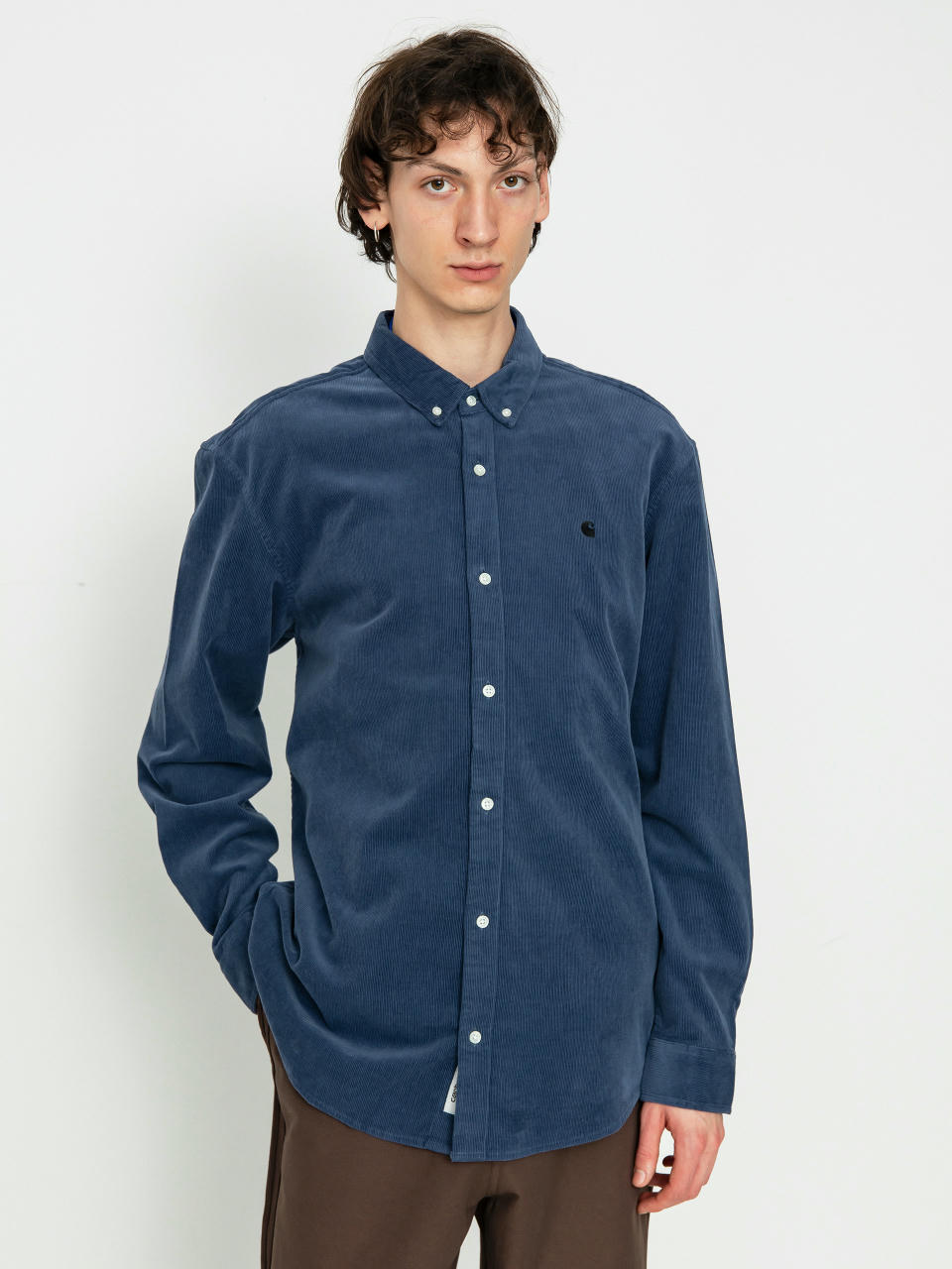 Koszula Carhartt WIP Madison Fine Cord (hudson blue/black)