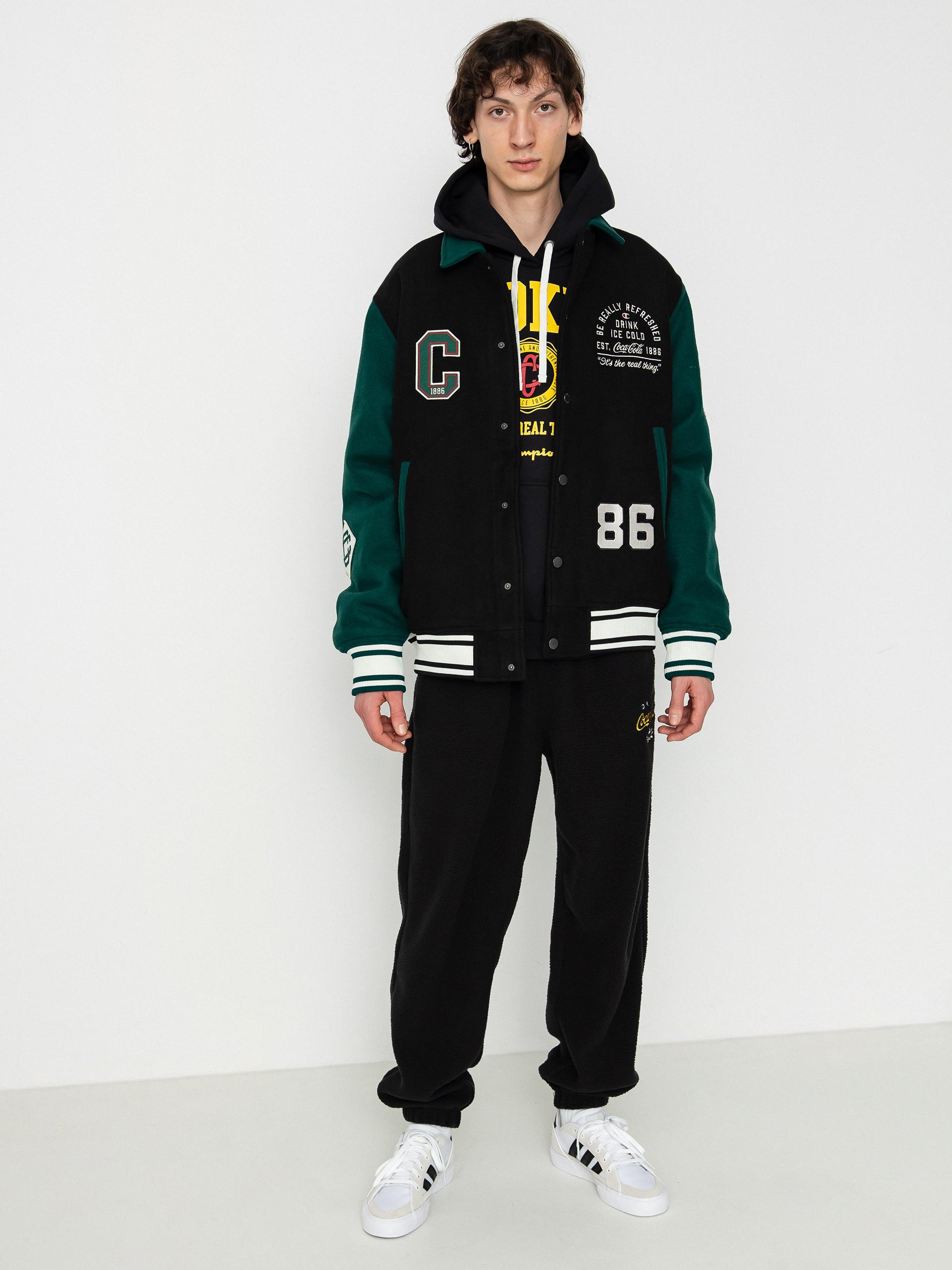 Kurtka Champion Legacy Hooded Jacket 218080 - szary (aby/nbk)