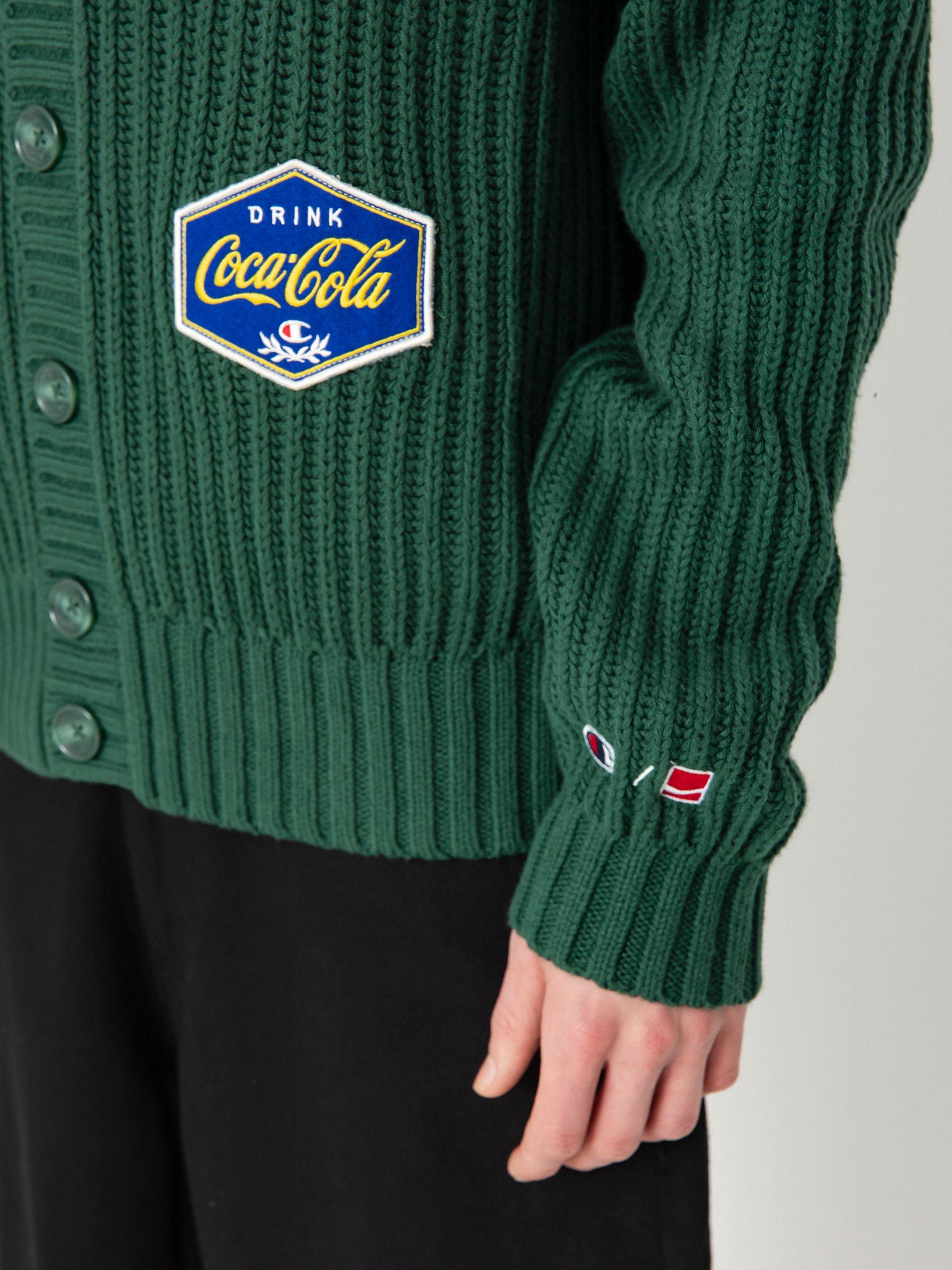 Sweter Champion X Coca Cola Cardigan Top 220192 (hlg/loy)