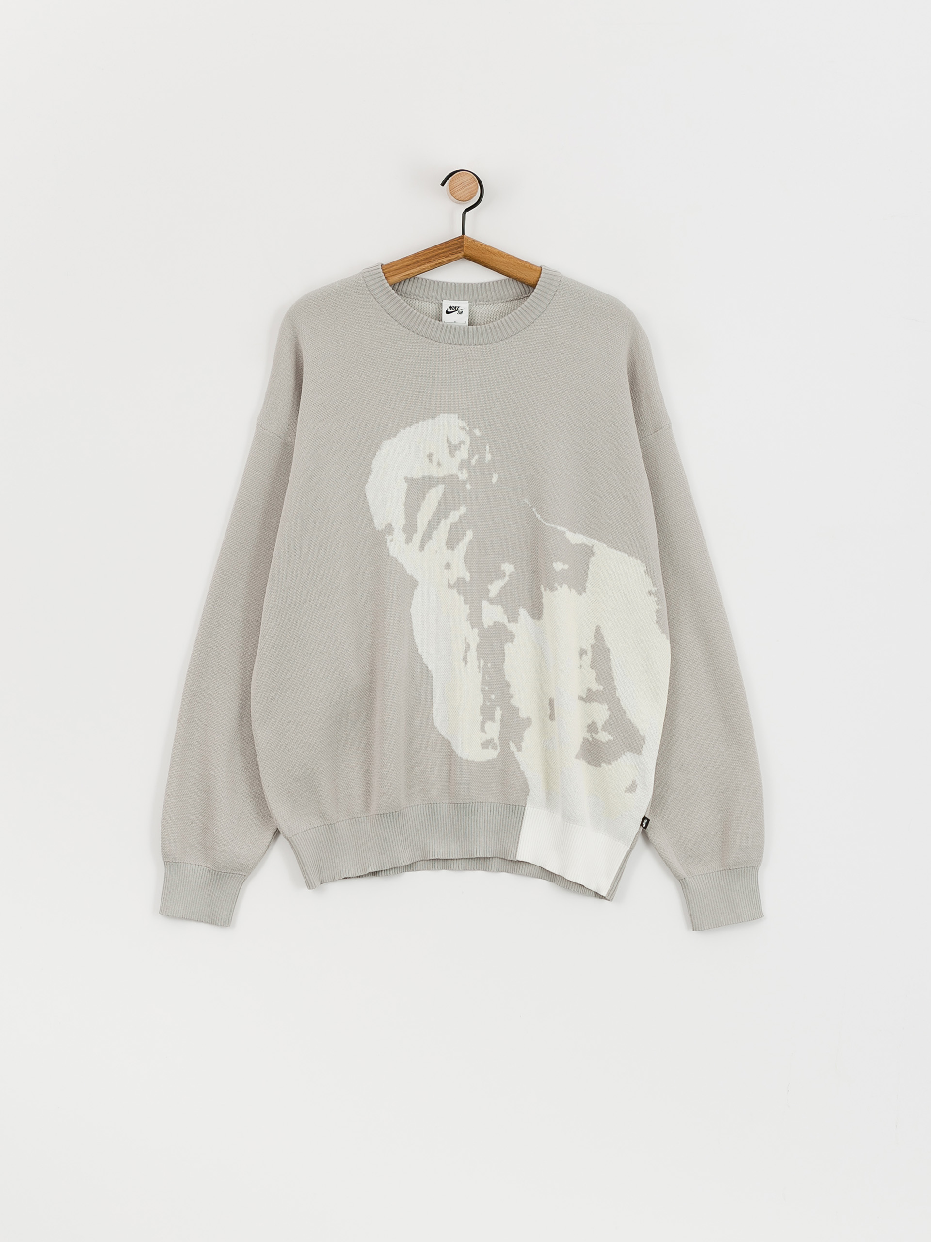 Sweter Nike SB GFX Knitted (lt iron ore)