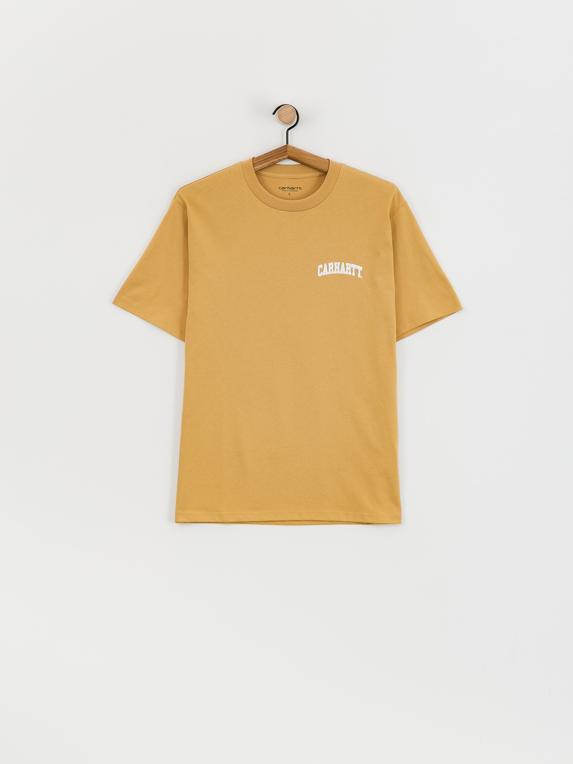 T-shirt Carhartt WIP University Script (bourbon/white)