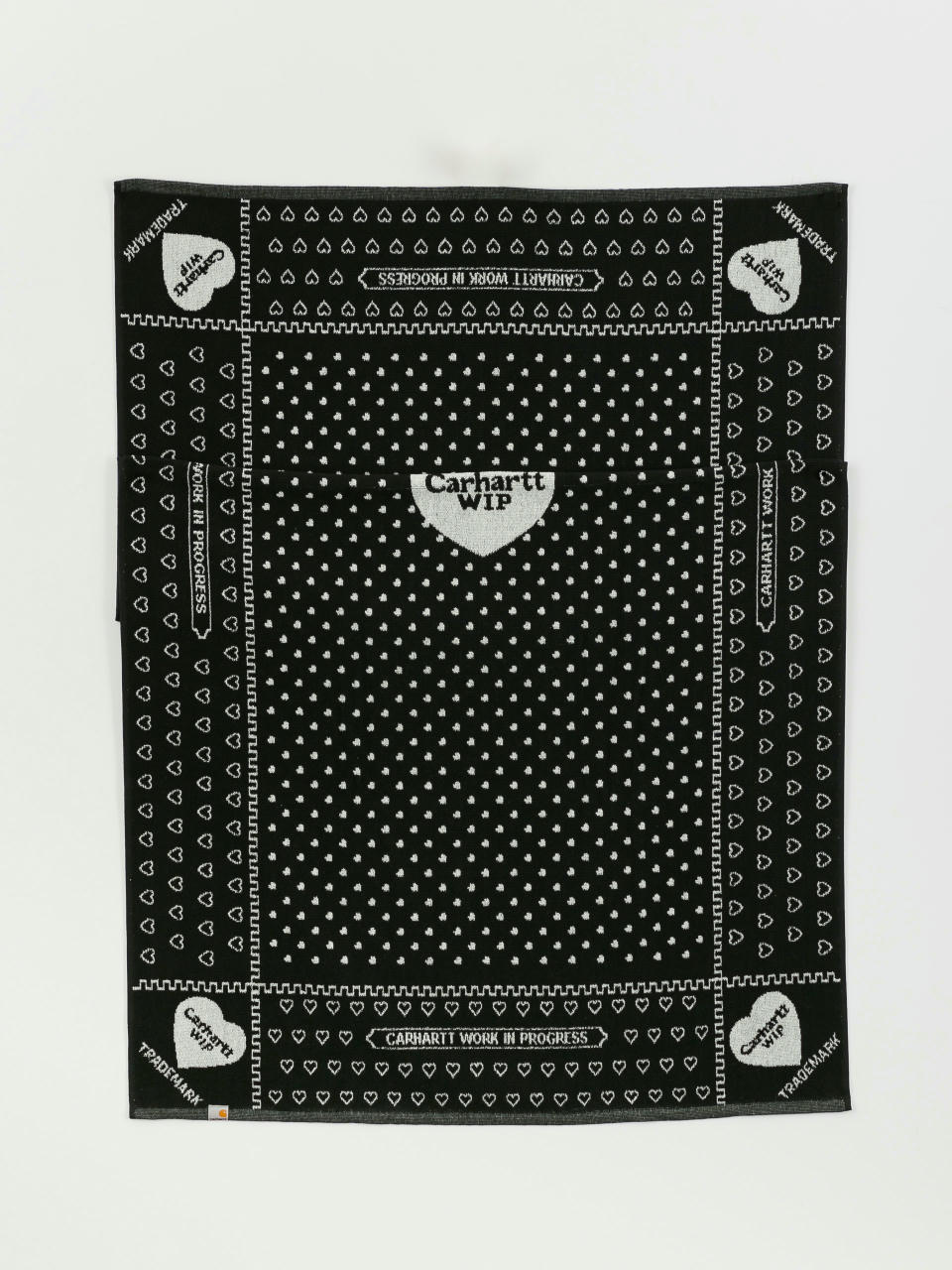 Ręcznik Carhartt WIP Heart Bandana (heart bandana jacquard/black)