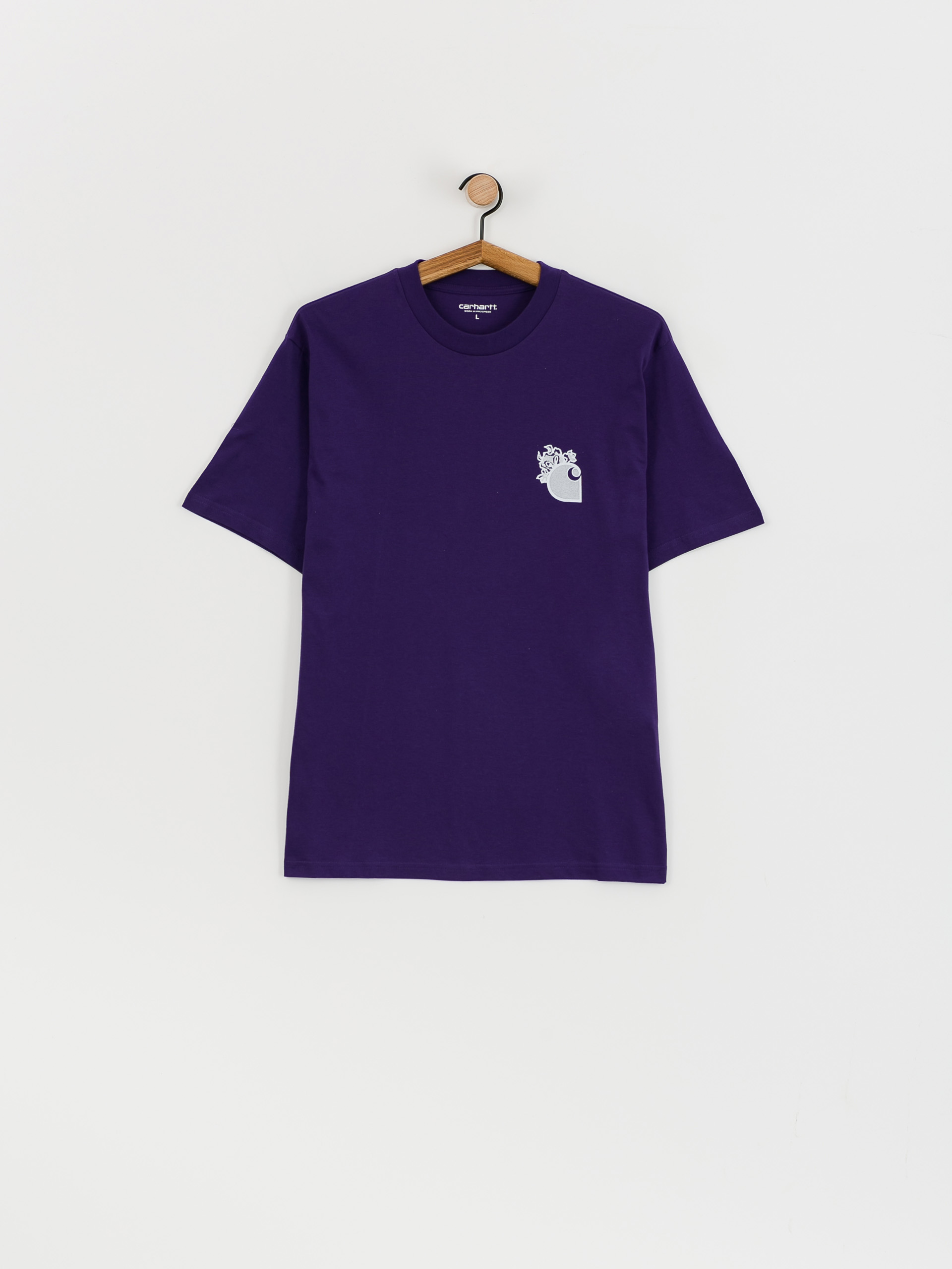 T-shirt Carhartt WIP Little Hellraiser (tyrian/white)