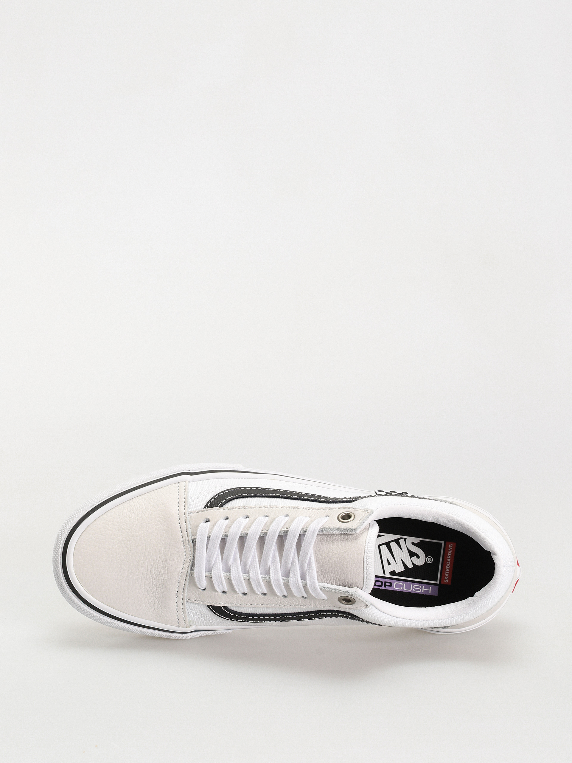 Buty Vans Skate Old Skool (leather white/white)