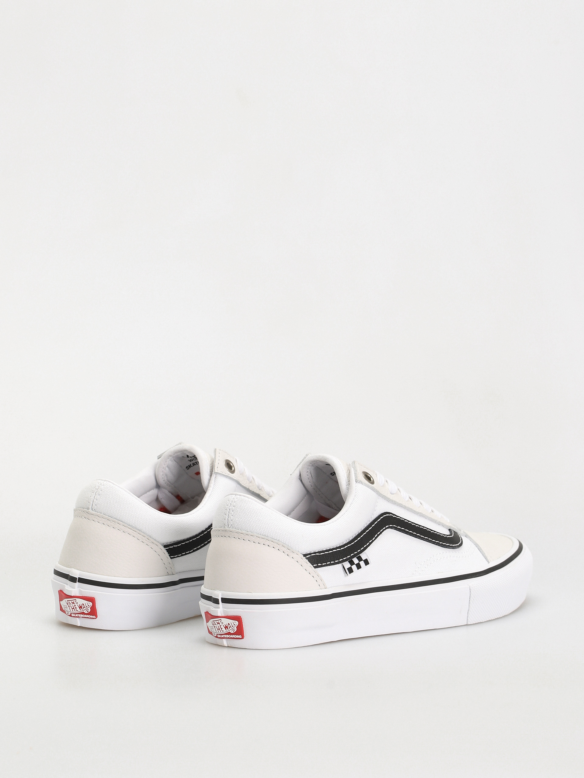 Buty Vans Skate Old Skool (leather white/white)