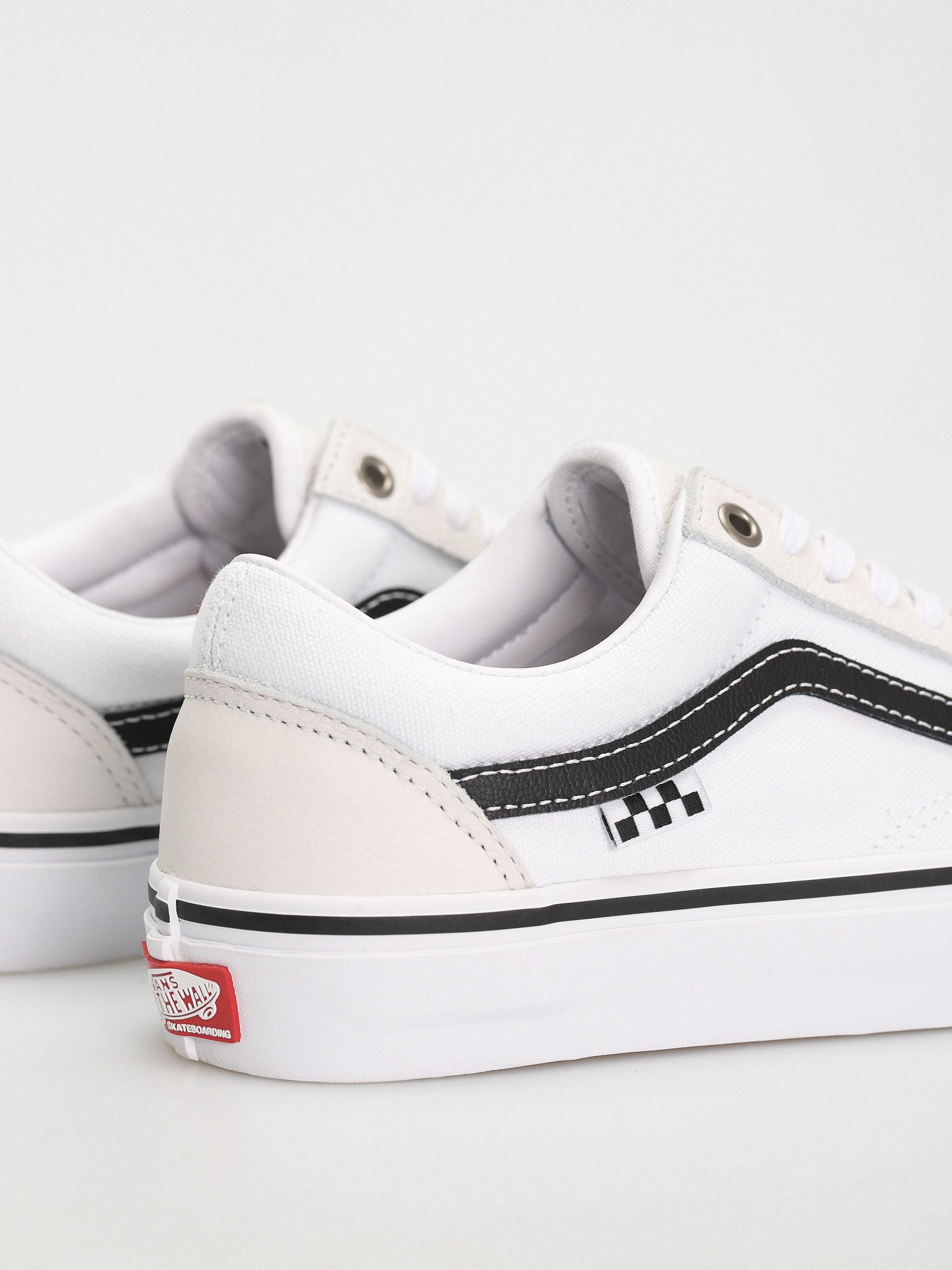 Buty Vans Skate Old Skool (leather white/white)