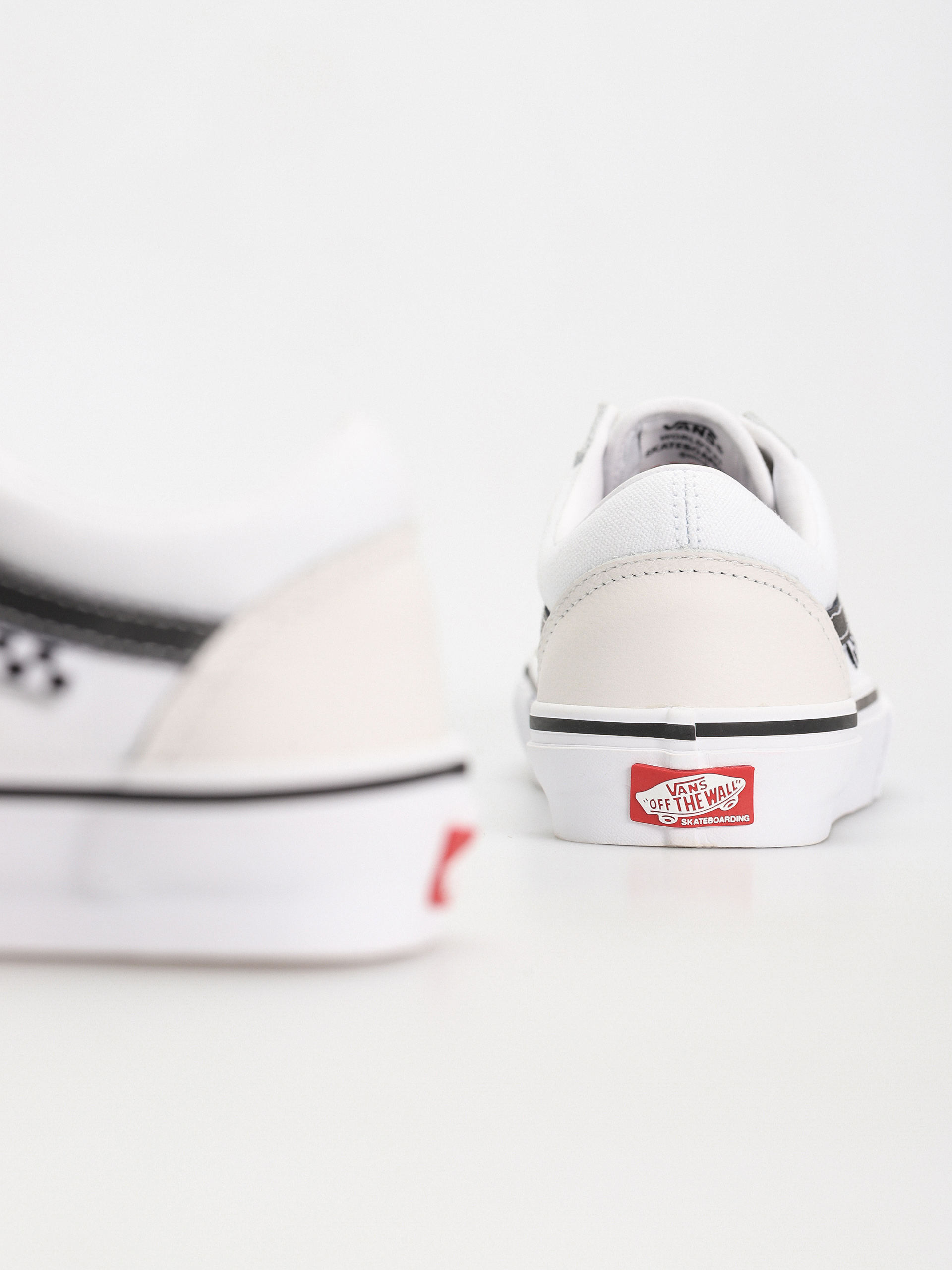 Buty Vans Skate Old Skool (leather white/white)