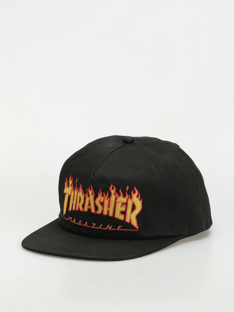 Czapka z daszkiem Thrasher Flame Embroidered (black)