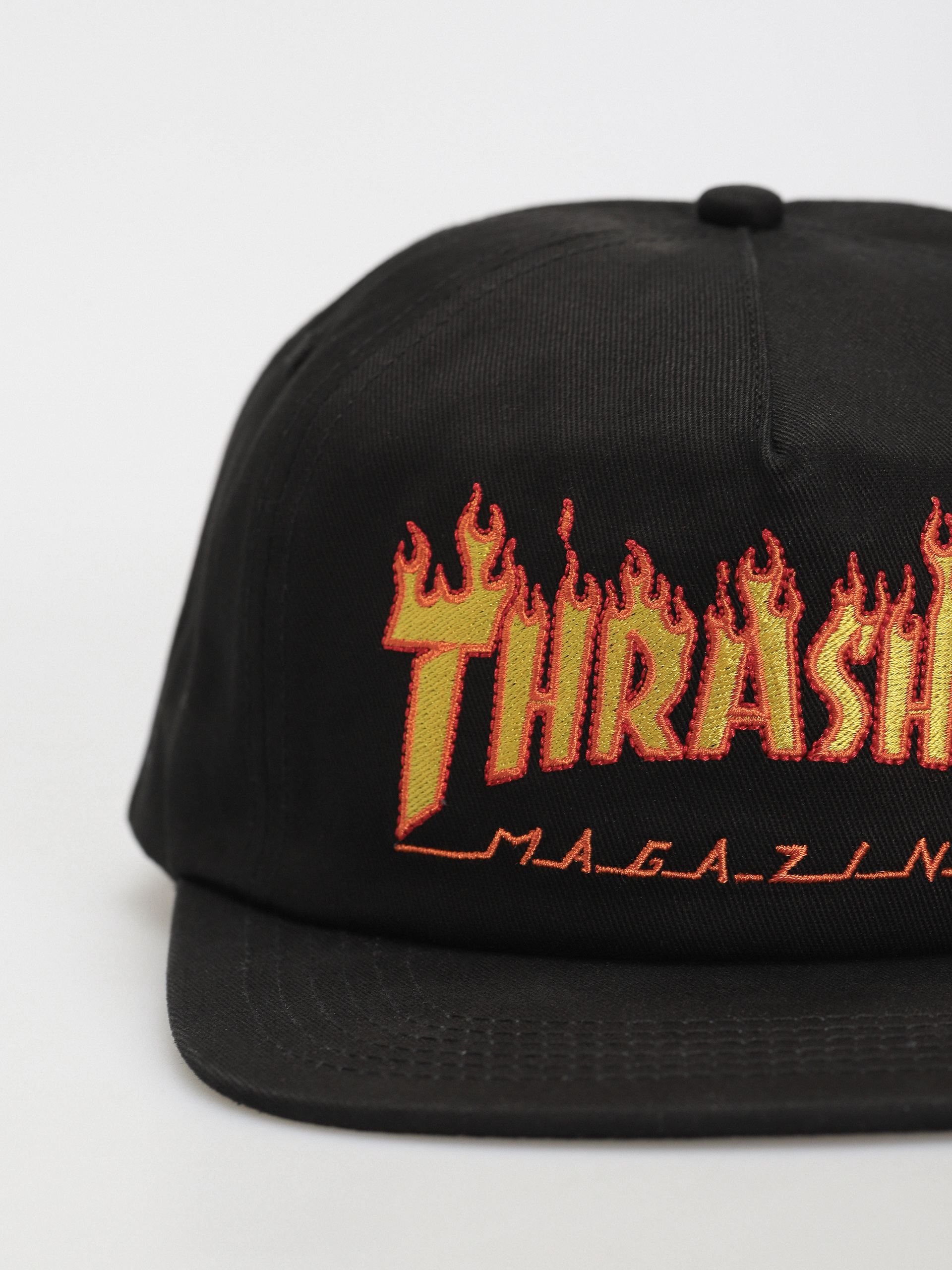 Czapka z daszkiem Thrasher Flame Embroidered (black)
