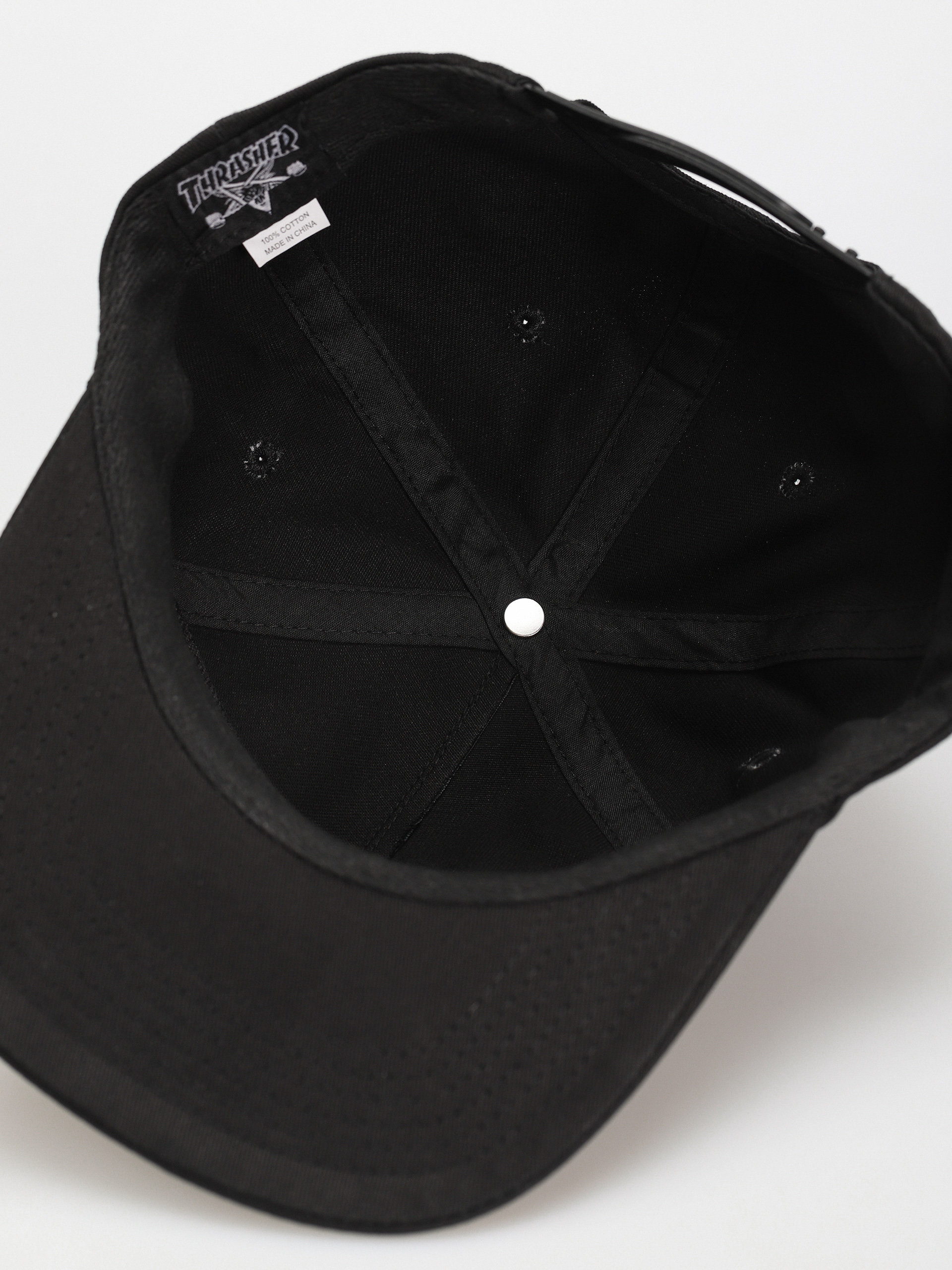 Czapka z daszkiem Thrasher Flame Embroidered (black)