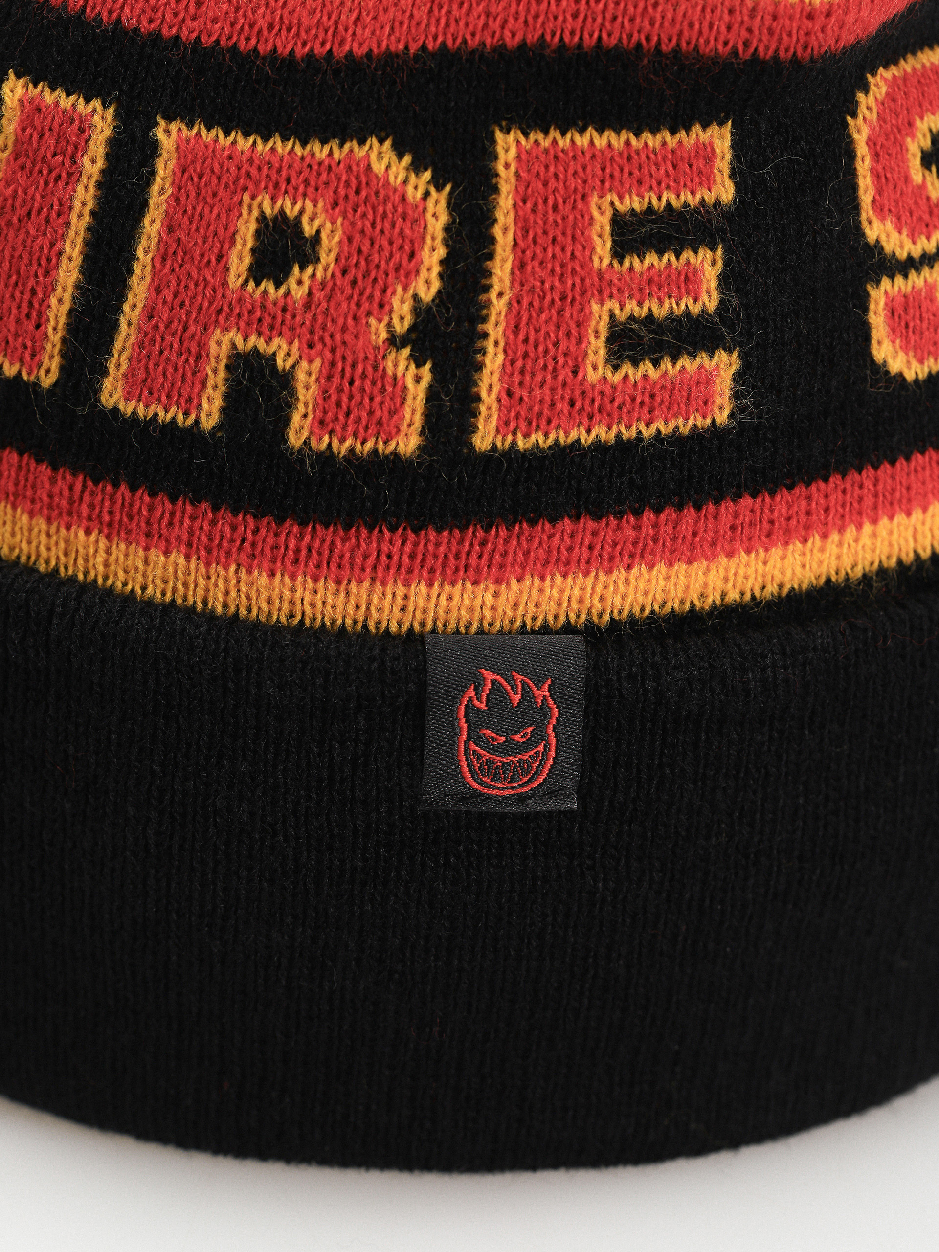 Czapka zimowa Spitfire Classic 87 Fill Pom (black/red)