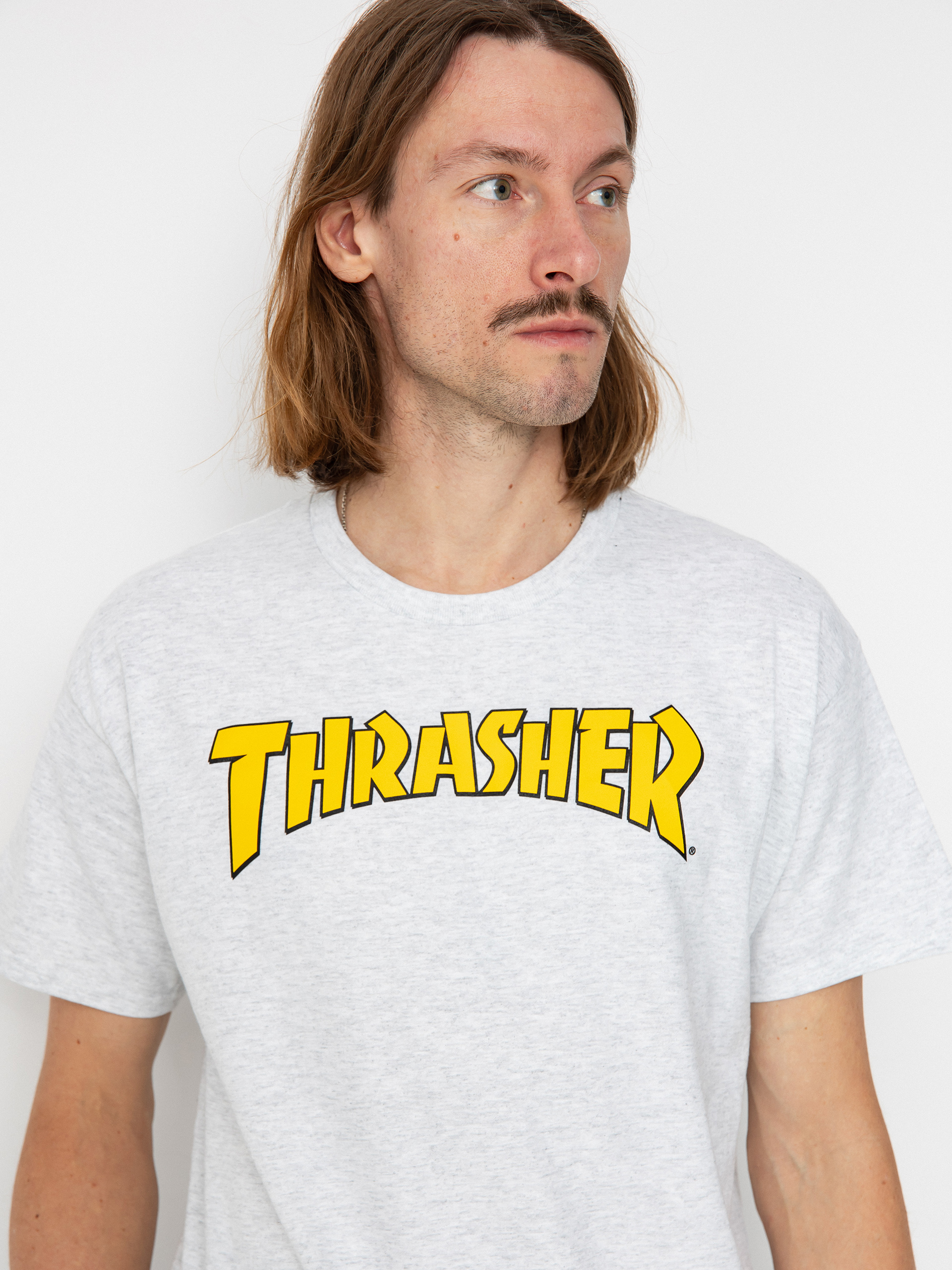 T-shirt Thrasher Cover Logo (ash grey)