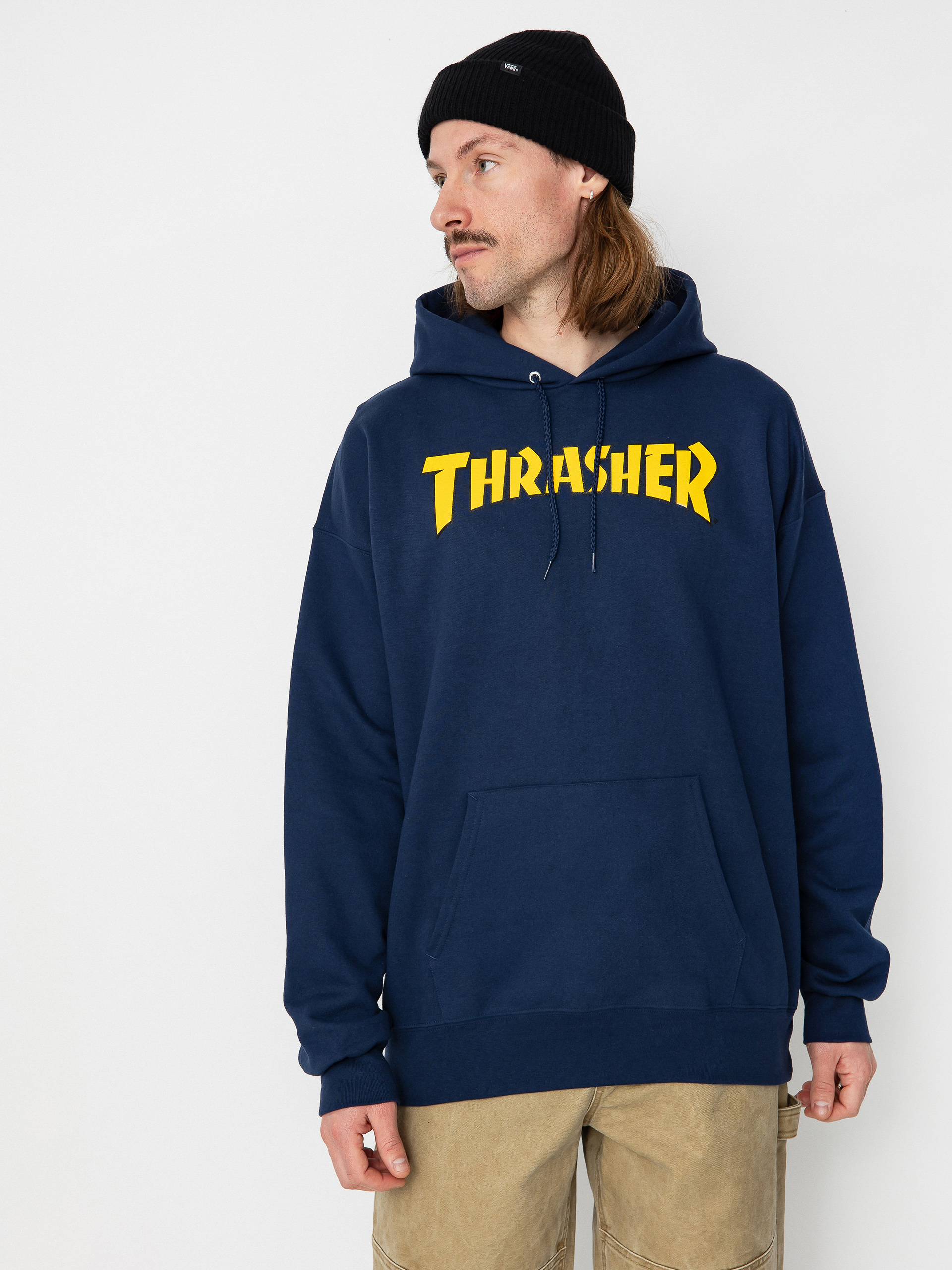 Bluza z kapturem Thrasher Cover Logo HD (navy)