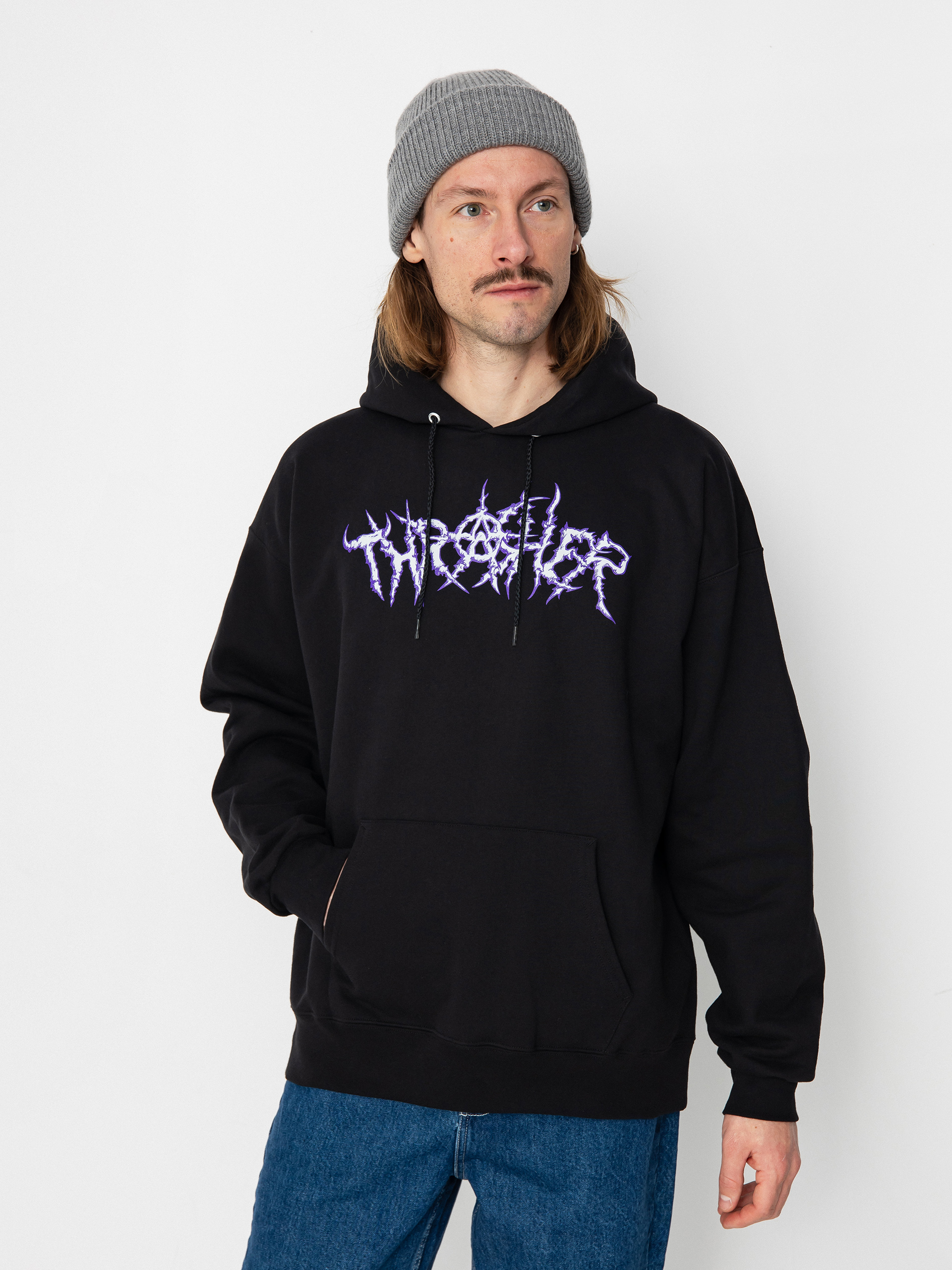 Bluza z kapturem Thrasher Thorns HD (black)