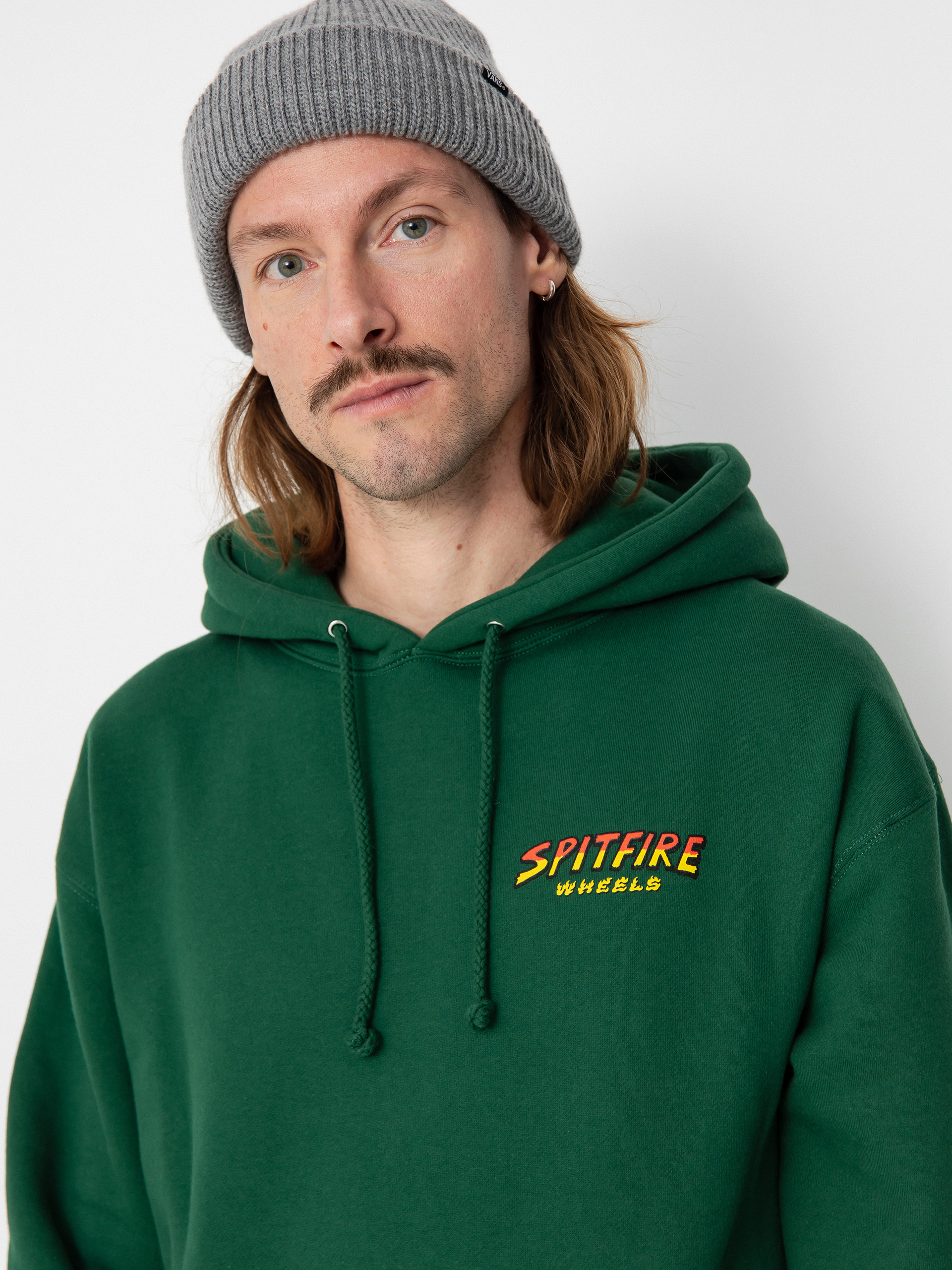 Bluza z kapturem Spitfire Hell Hounds II HD (dark green)