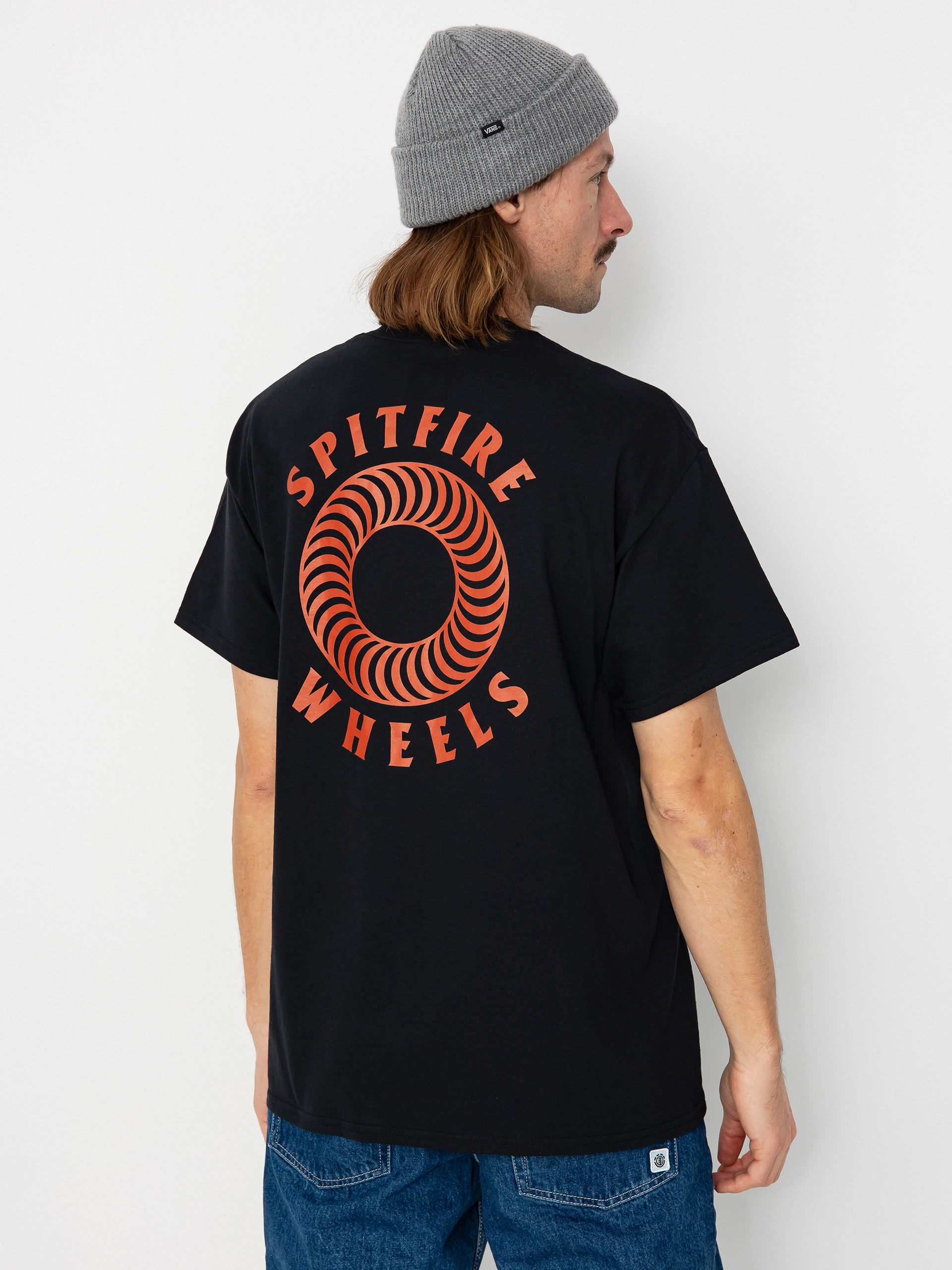 T-shirt Spitfire Pocket Hlw Cls (black/orange)