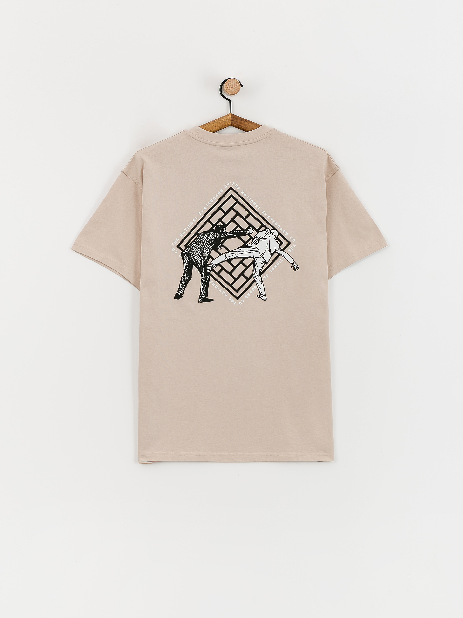 T-shirt The National Skateboard Co Office Politics Logo (sand)