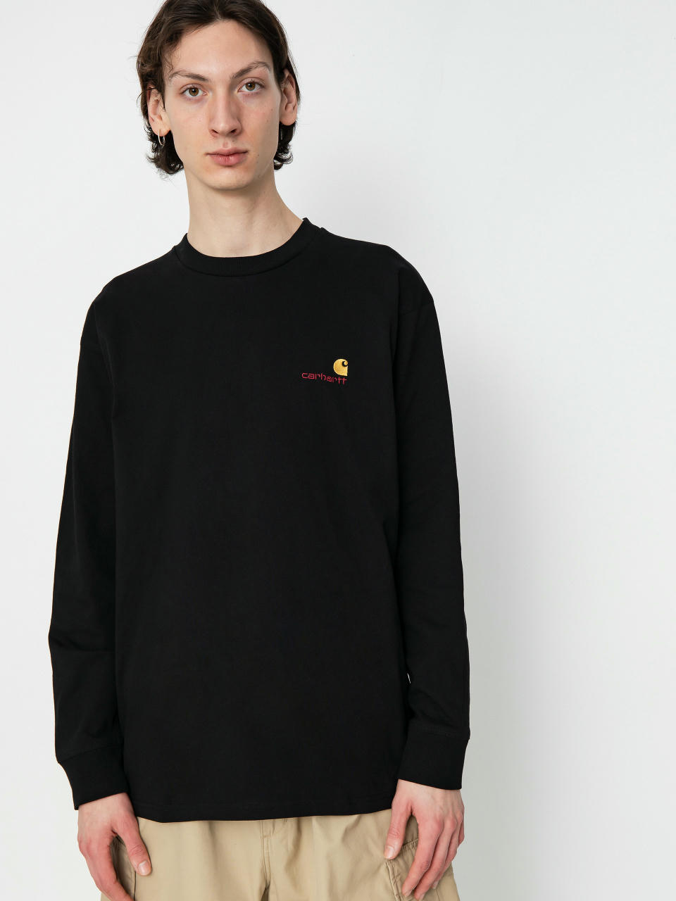 Longsleeve Carhartt WIP American Script (black)