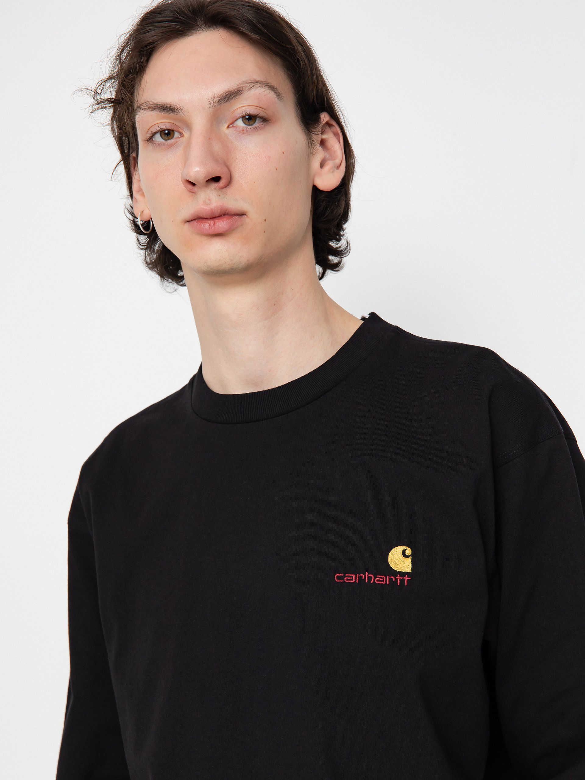 Longsleeve Carhartt WIP American Script (black)