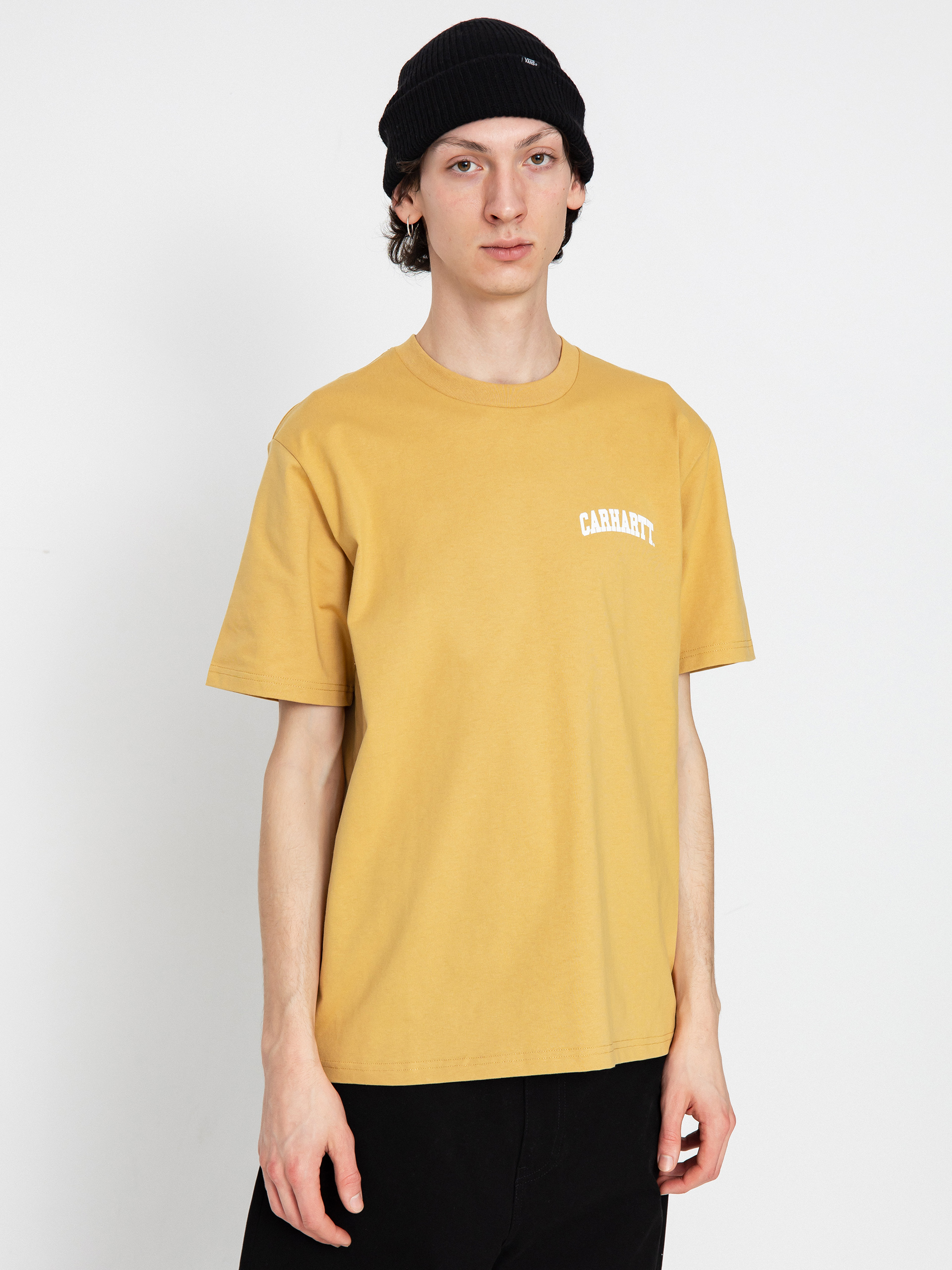 T-shirt Carhartt WIP University Script (bourbon/white)