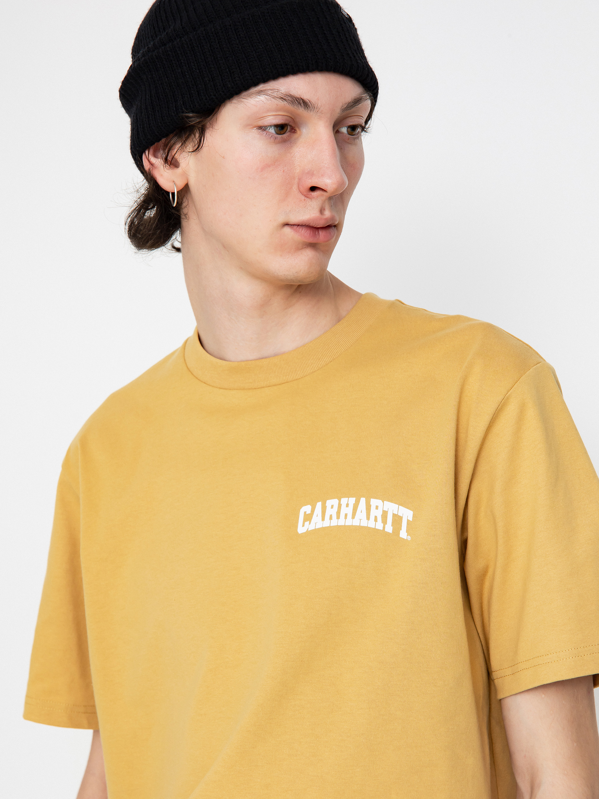 T-shirt Carhartt WIP University Script (bourbon/white)