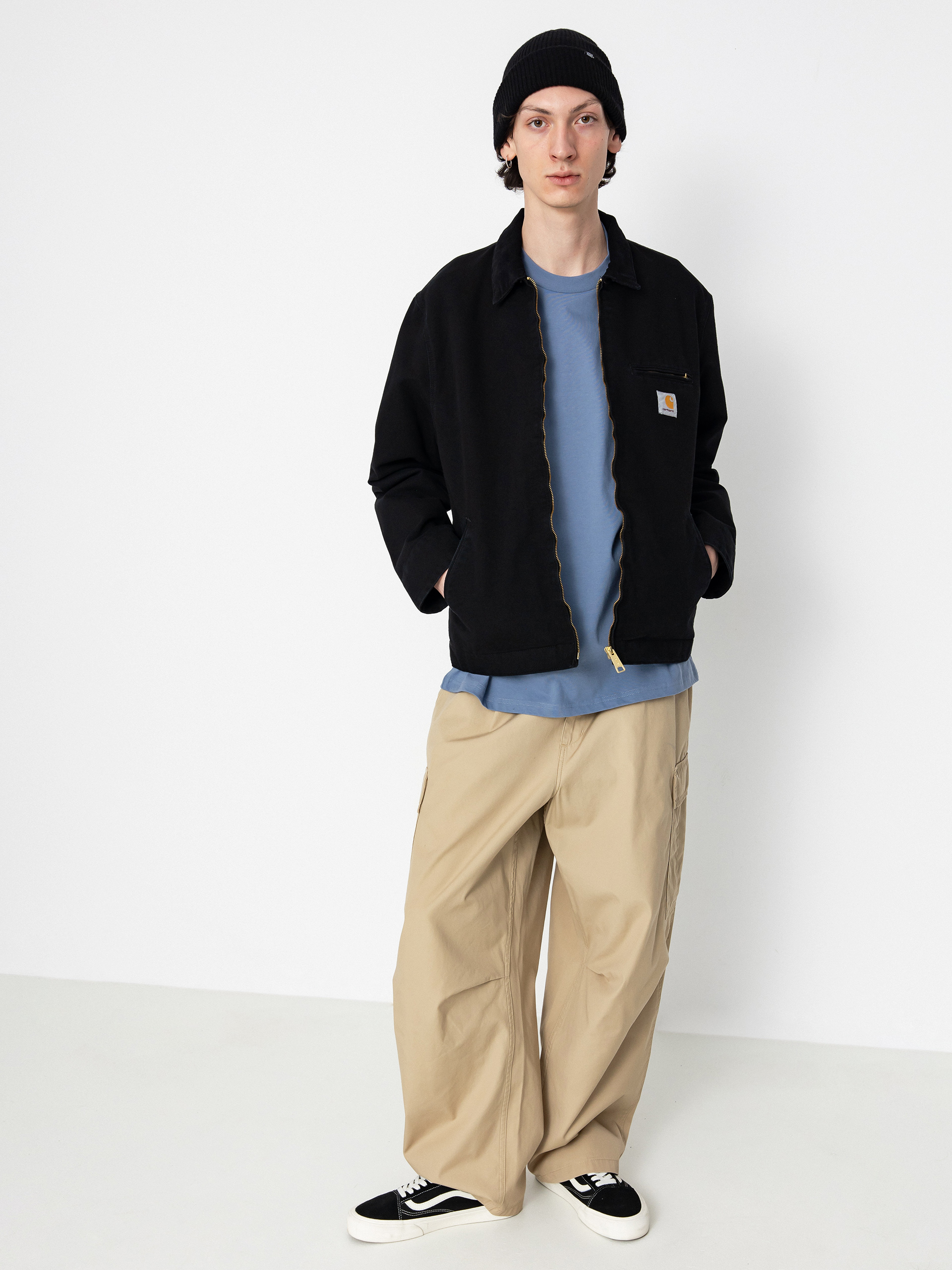 Carhartt Detroit ブラック M Kurtka Carhartt WIP Detroit - czarny (black)