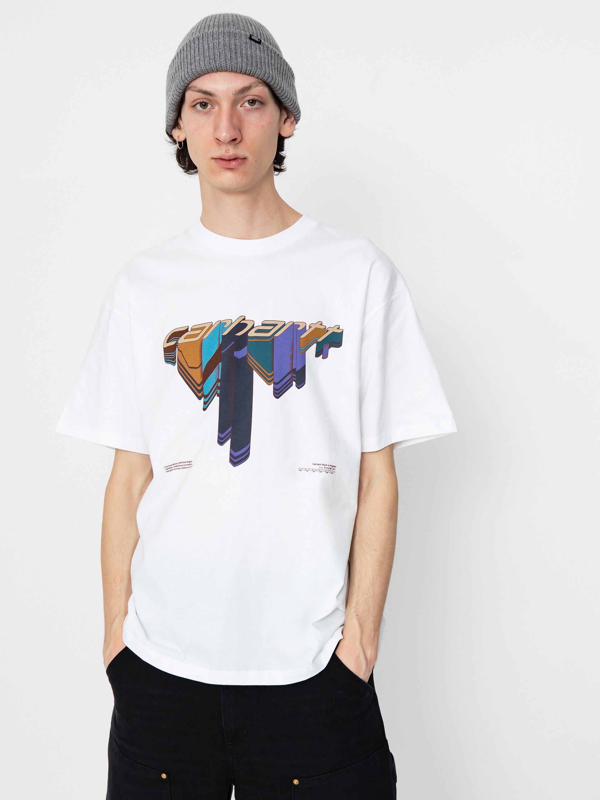 T-shirt Carhartt WIP Diagram Script (white)