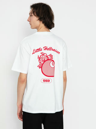 T-shirt Carhartt WIP Little Hellraiser (white/red)