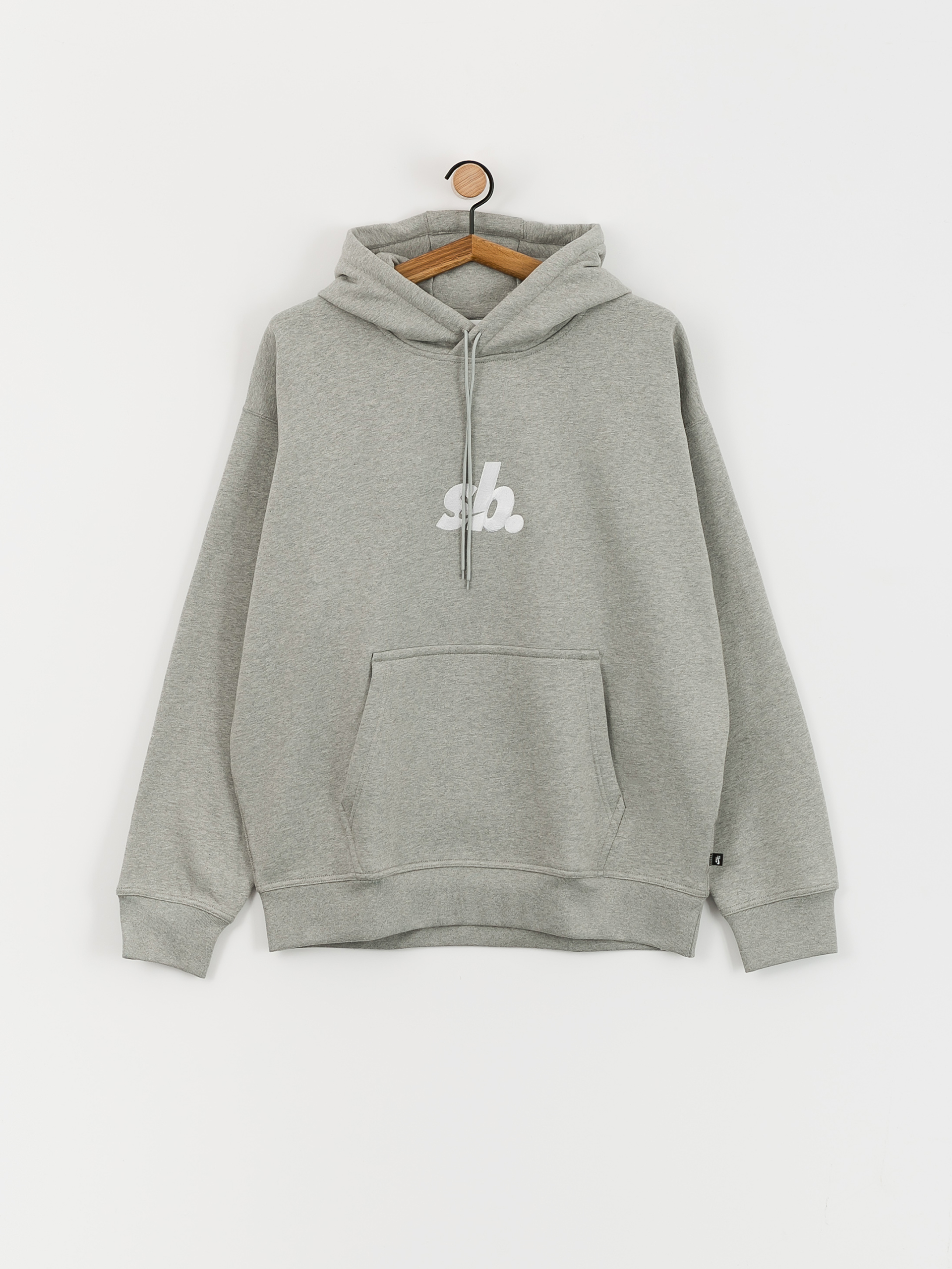 Bluza z kapturem Nike SB Essential HBR HD (dk grey heather/white)