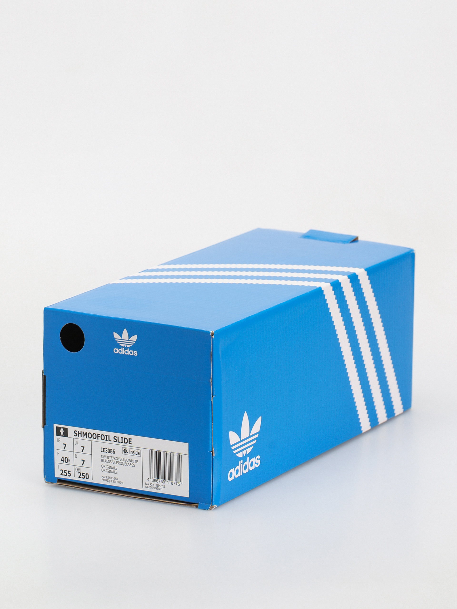 Klapki adidas Shmoofoil (cwhite/royblu/cwhite)