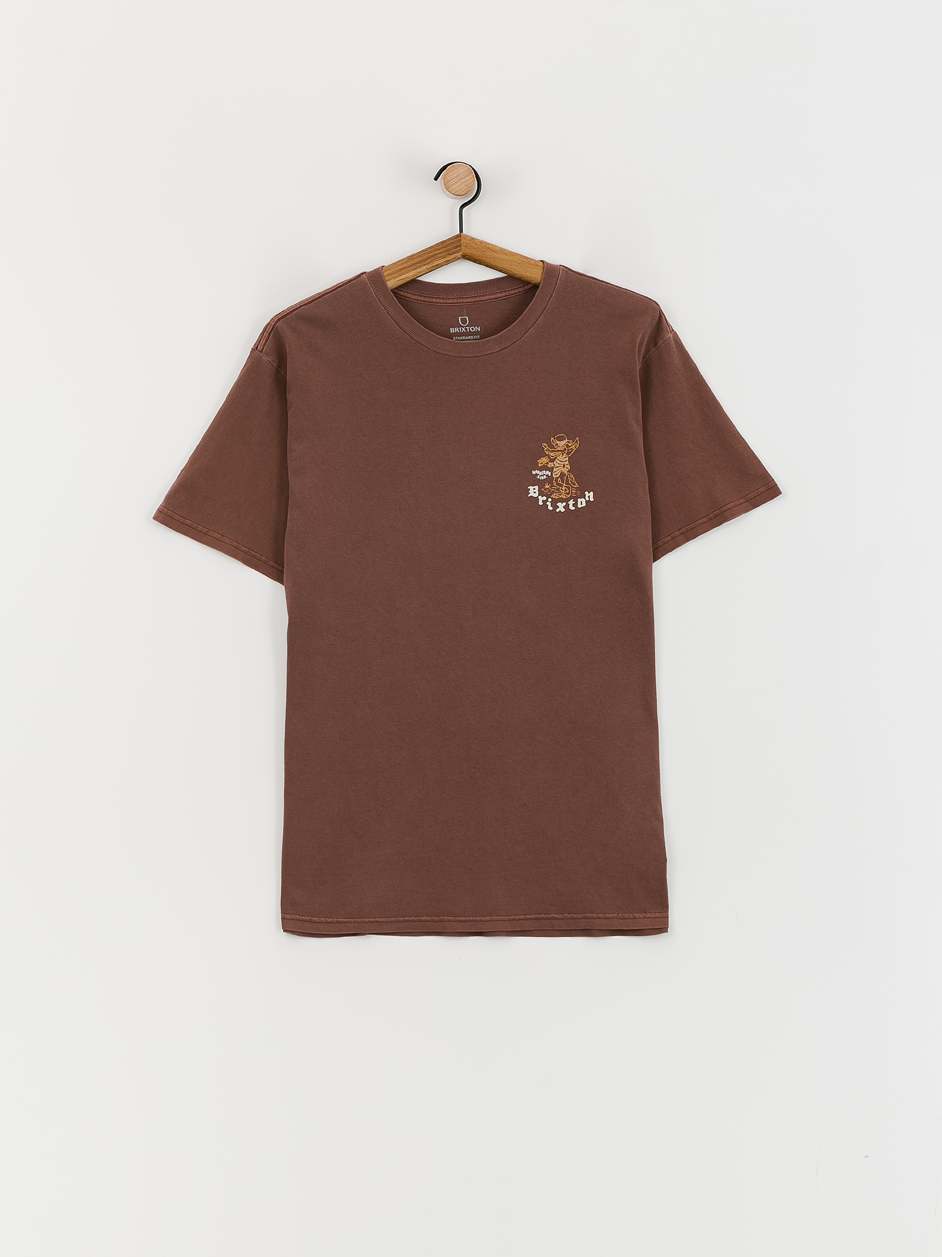 T-shirt Brixton Oakwood Stt (sepia worn wash)