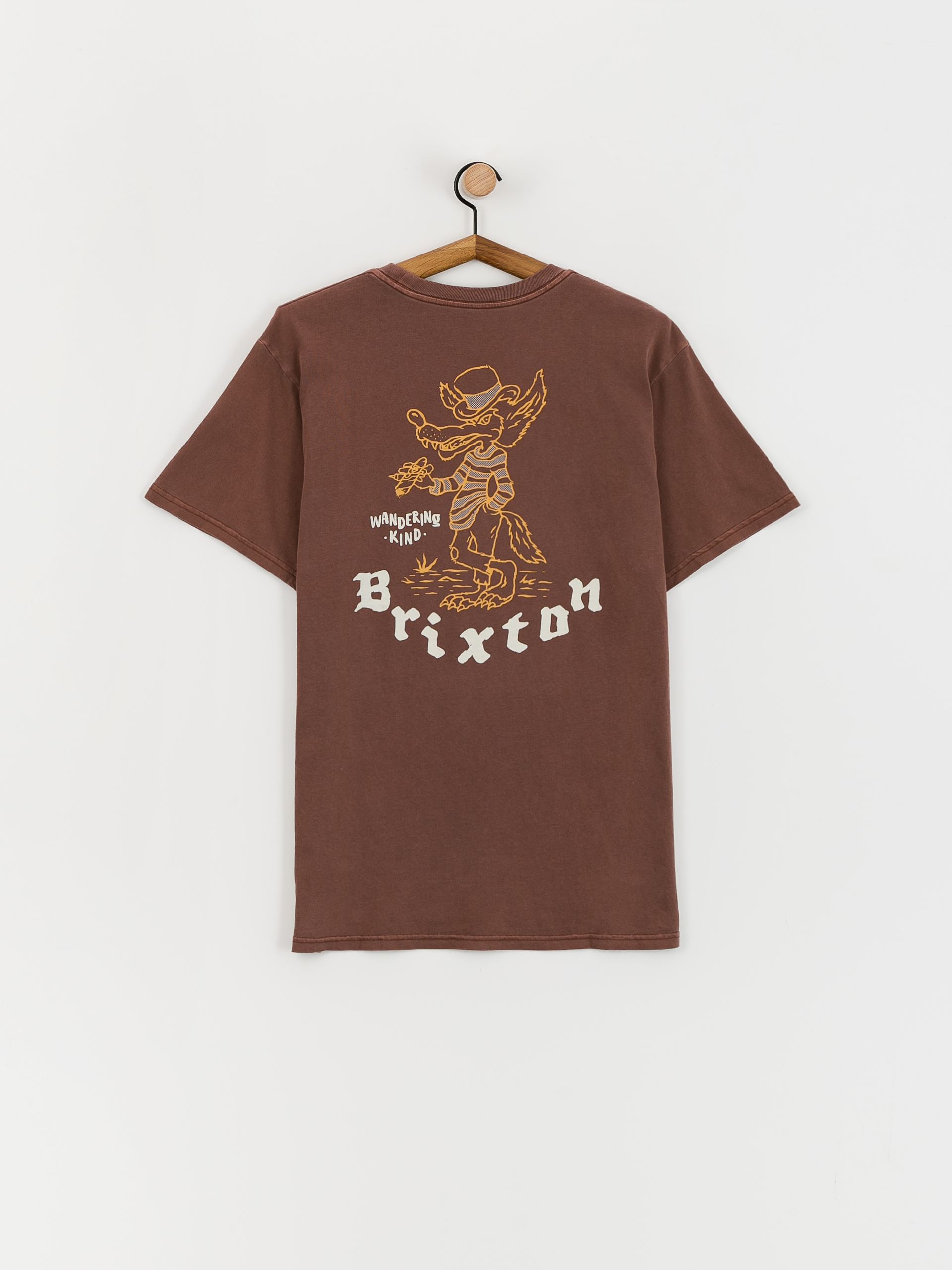 T-shirt Brixton Oakwood Stt (sepia worn wash)