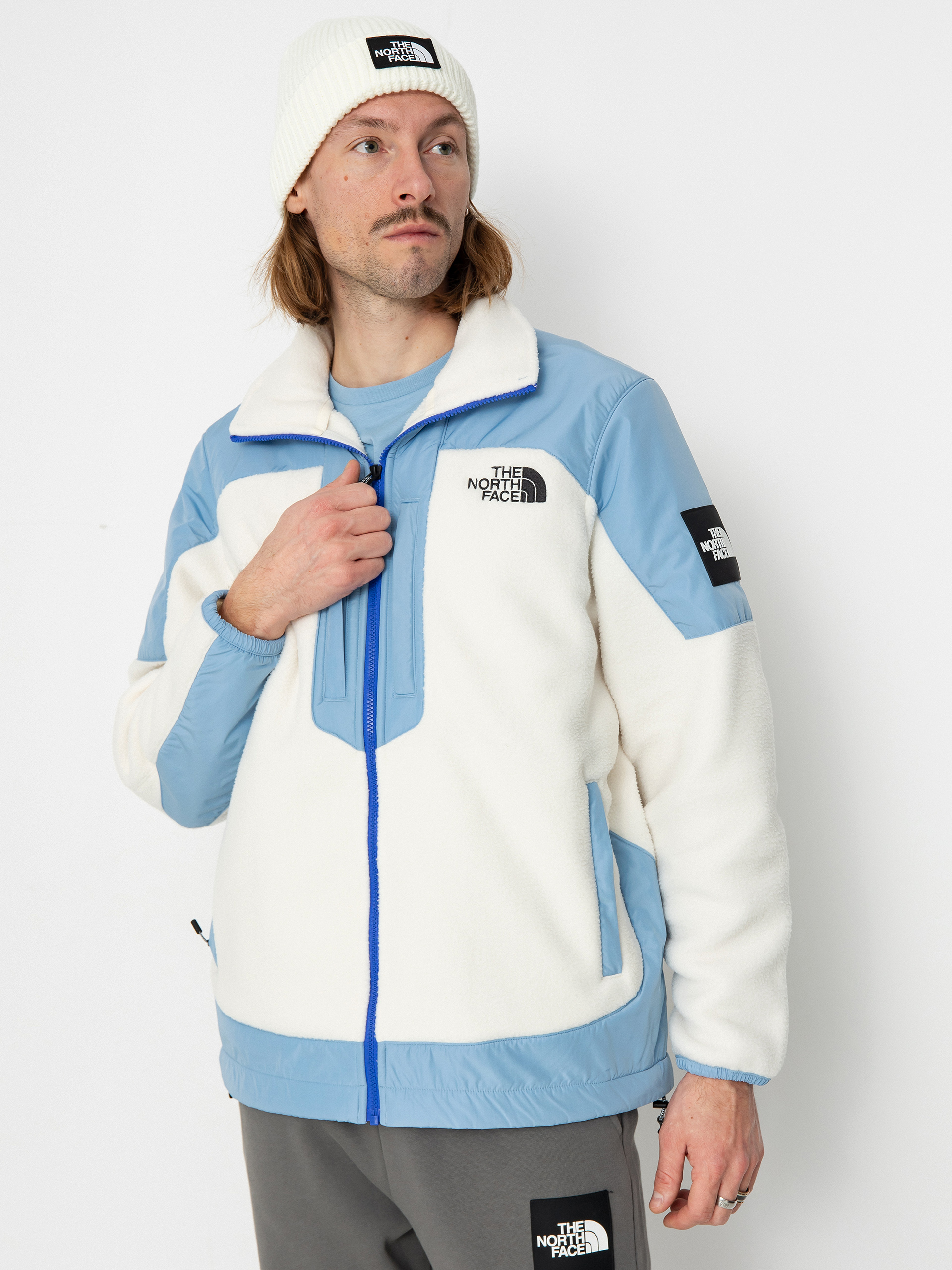 Kurtka The North Face M Fleeski Y2K Fz (white dune/steel blue)