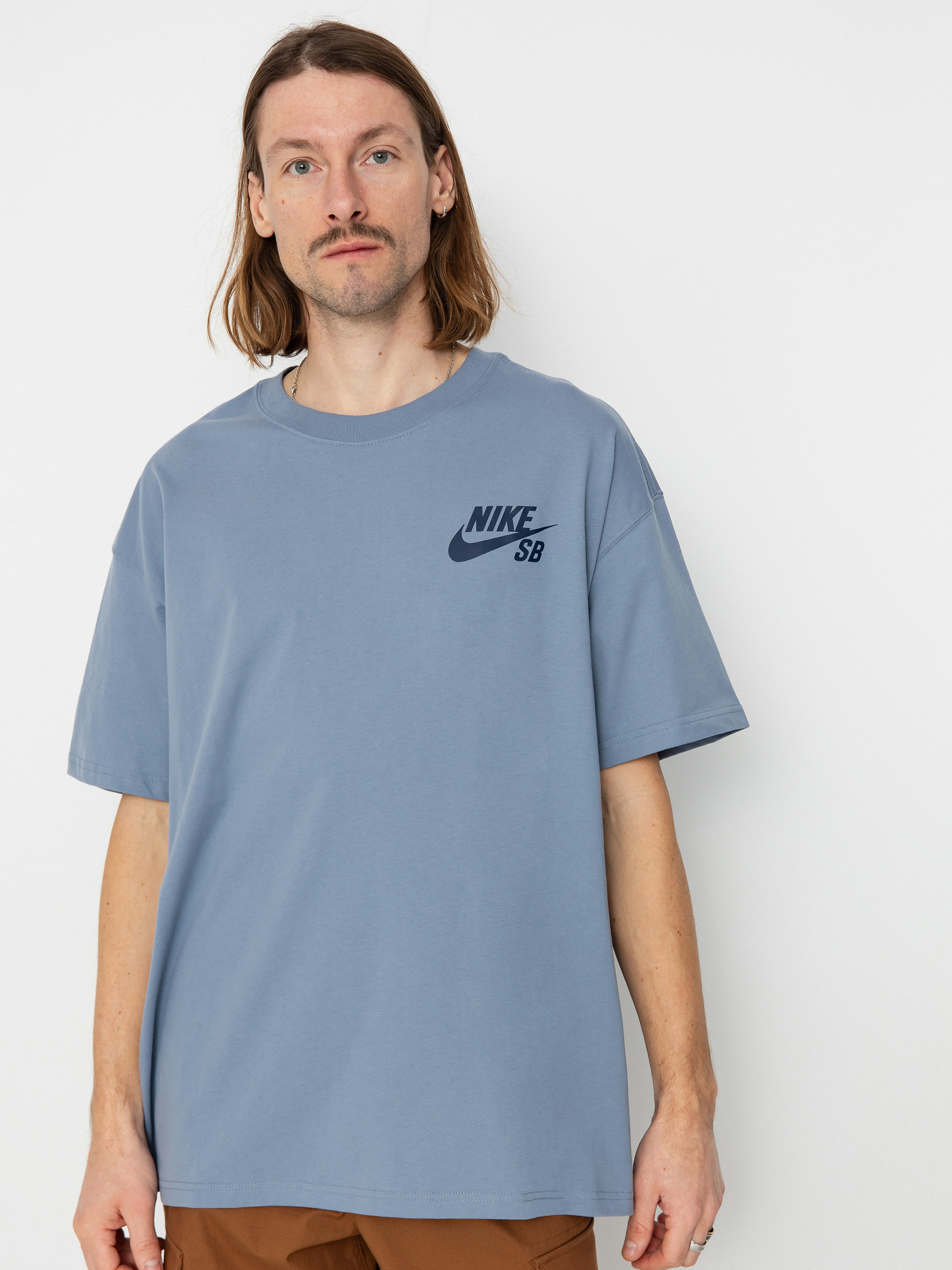 T-shirt Nike SB Logo LBR (ashen slate)