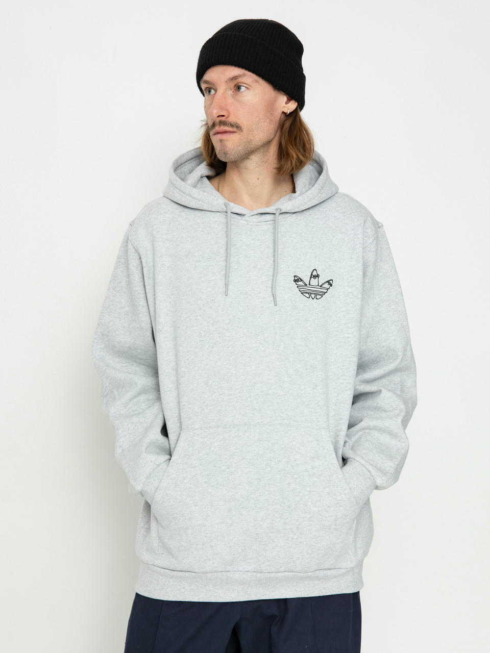 Bluza z kapturem adidas Hjones HD (lgreyh/black)