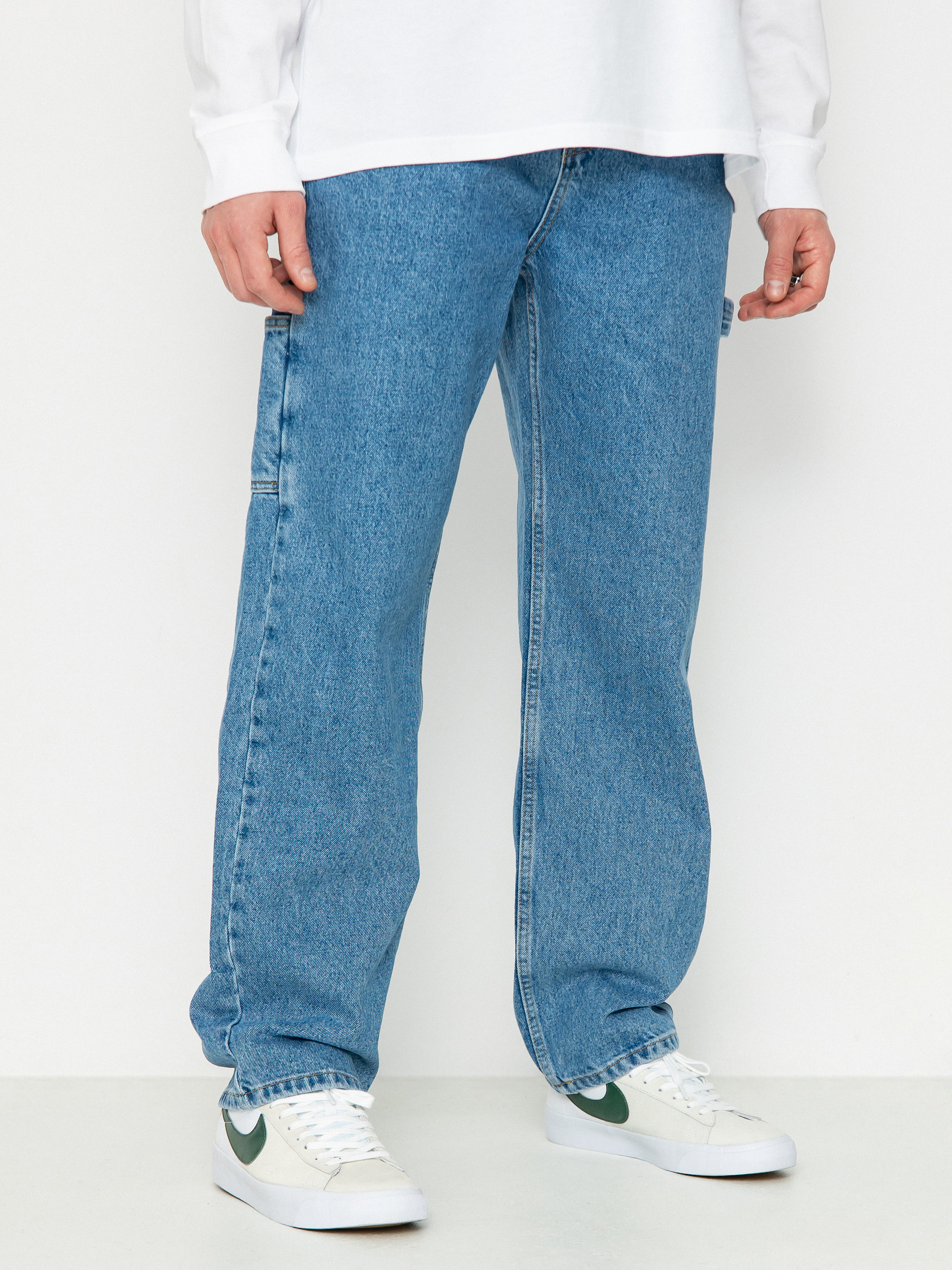 Spodnie The National Skateboard Co Boreray Carpenter Jeans (washed blue)